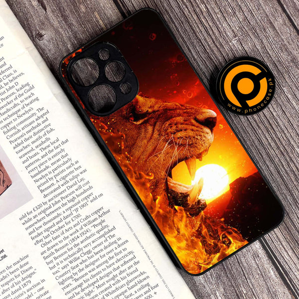 Xiaomi Redmi 12 - Tiger Design 1 - Premium Printed Glass soft Bumper shock Proof Case CS-16137 CS-25482