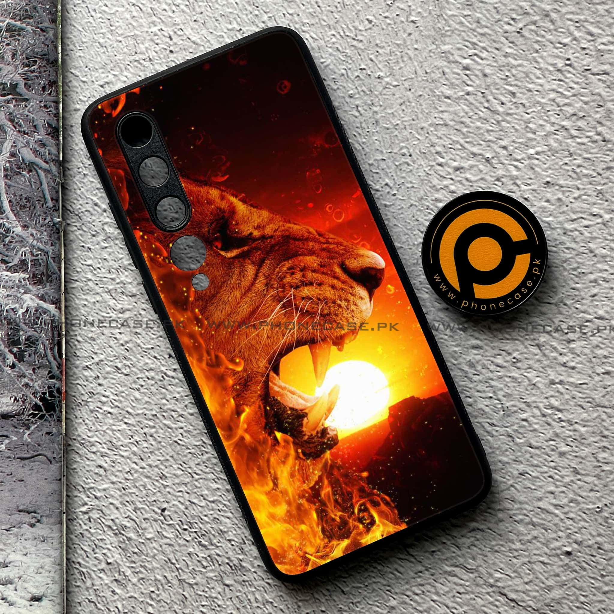 Xiaomi Mi 10 - Tiger Series - Premium Printed Glass soft Bumper shock Proof Case