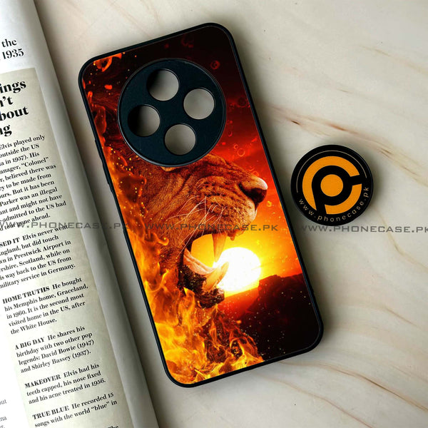 Oppo F27 Pro - Tiger Series - Premium Metal Printed soft Bumper Shock Proof Case