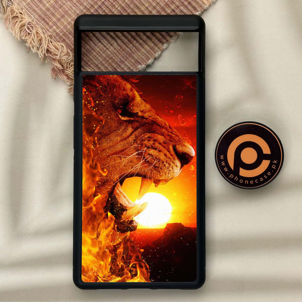 Google Pixel 6 - Tiger Series - Premium Metal Printed soft Bumper Shock Proof Case