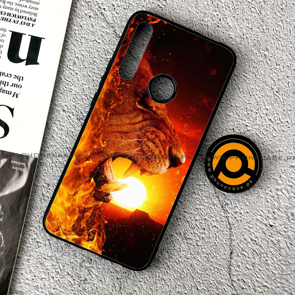 Huawei Y9 Prime (2019) - Tiger Art Series - Premium Printed Glass soft Bumper shock Proof Case