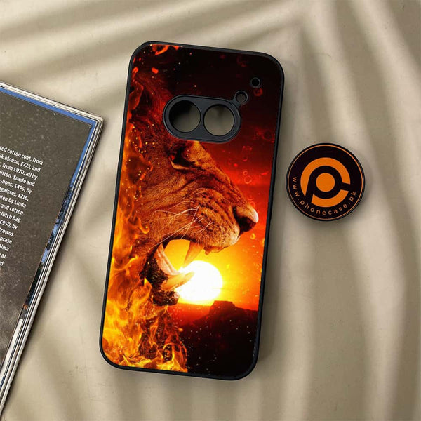 Nothing Phone (2a) - Tiger Series - Premium Metal Printed soft Bumper Shock Proof Case