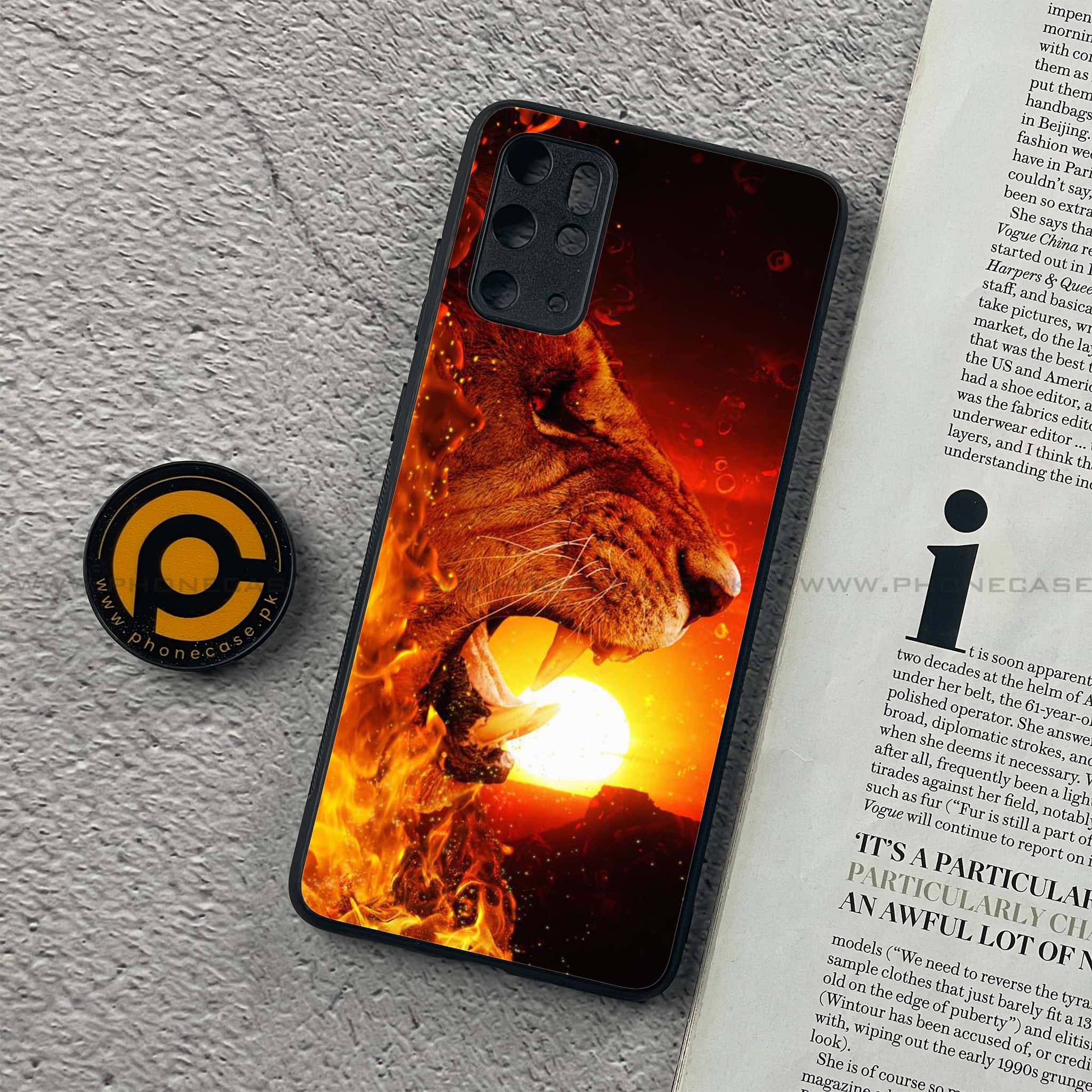 Galaxy S20 Plus - Tiger Series - Premium Printed Glass soft Bumper shock Proof Case
