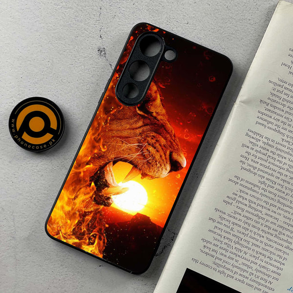 Vivo Y04 - Tiger Series - Premium Metal Printed Soft Bumper Shockproof Case