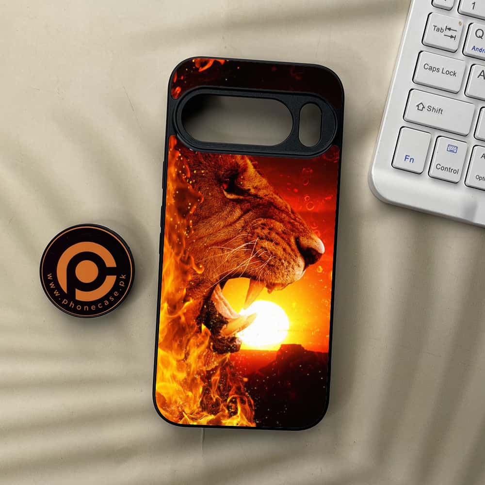 Google Pixel 10  - Tiger Series - Premium Metal Printed soft Bumper Shockof Case