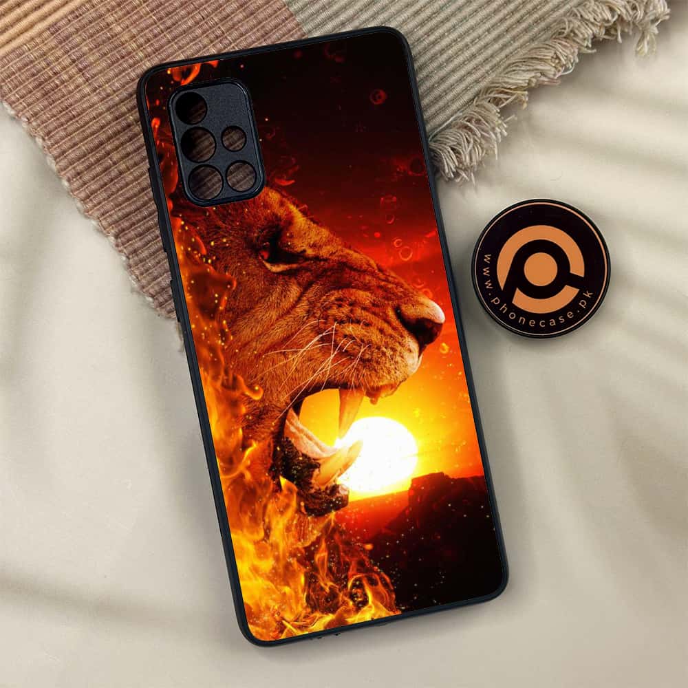 Samsung Galaxy A71 -  Tiger Art Series - Premium Metal Printed soft Bumper shock Proof Case