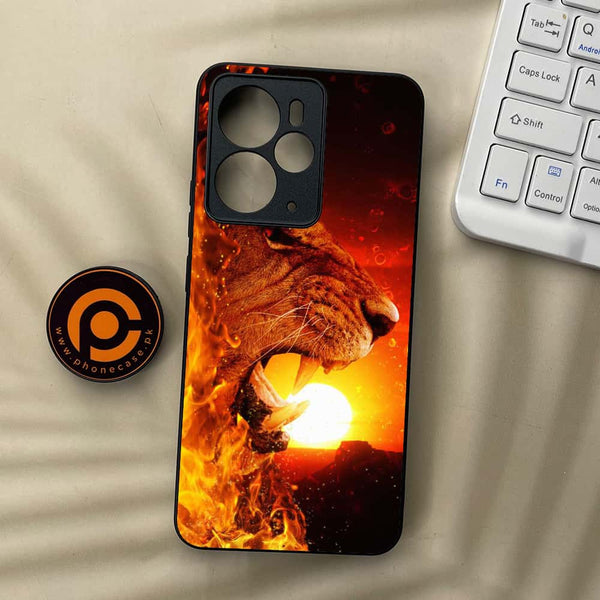 Realme 14 5G - Tiger Series - Premium Metal Printed soft Bumper Shock Proof Case