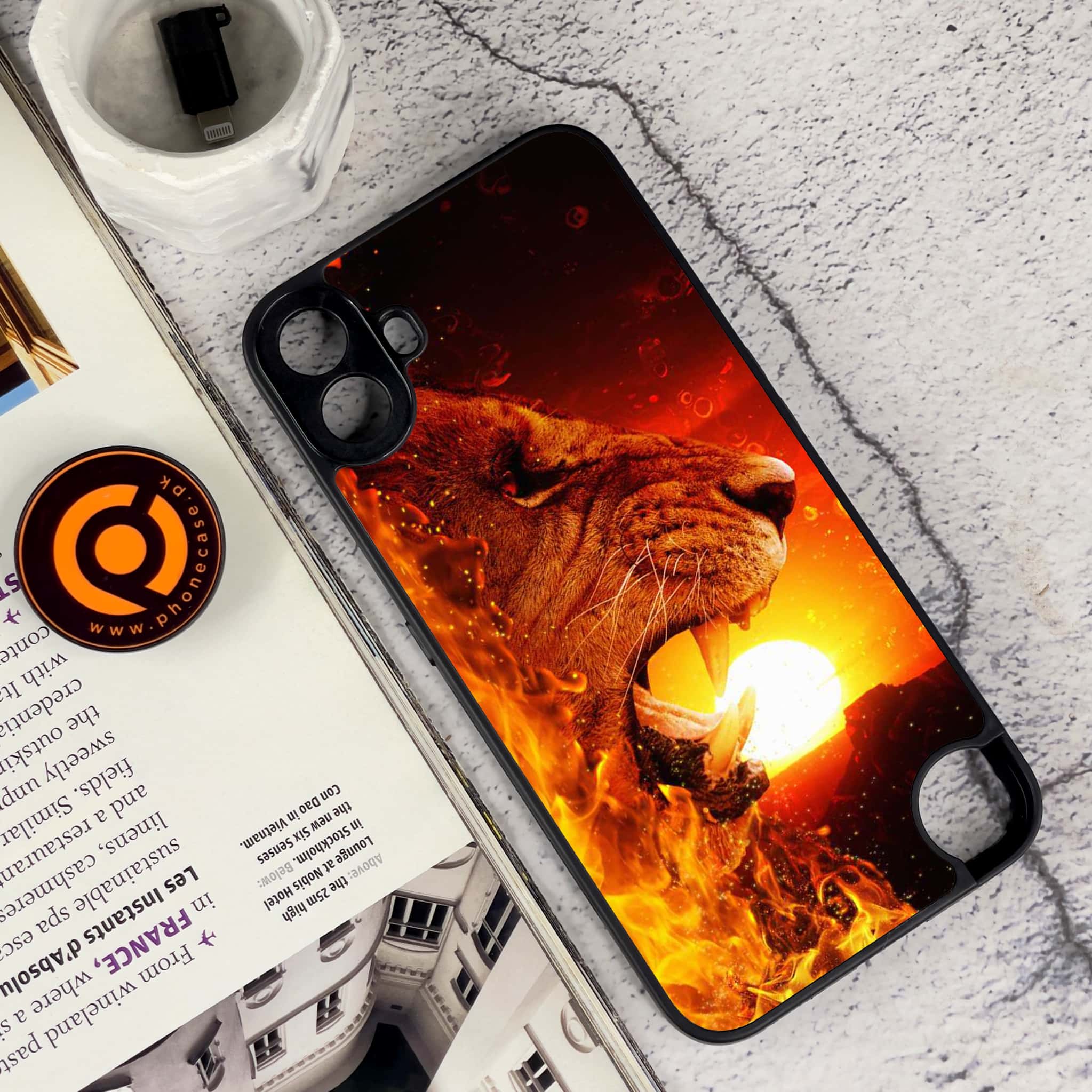 Nothing CMF Phone 1 - Tiger Series - Premium Metal Printed soft Bumper Shock Proof Case