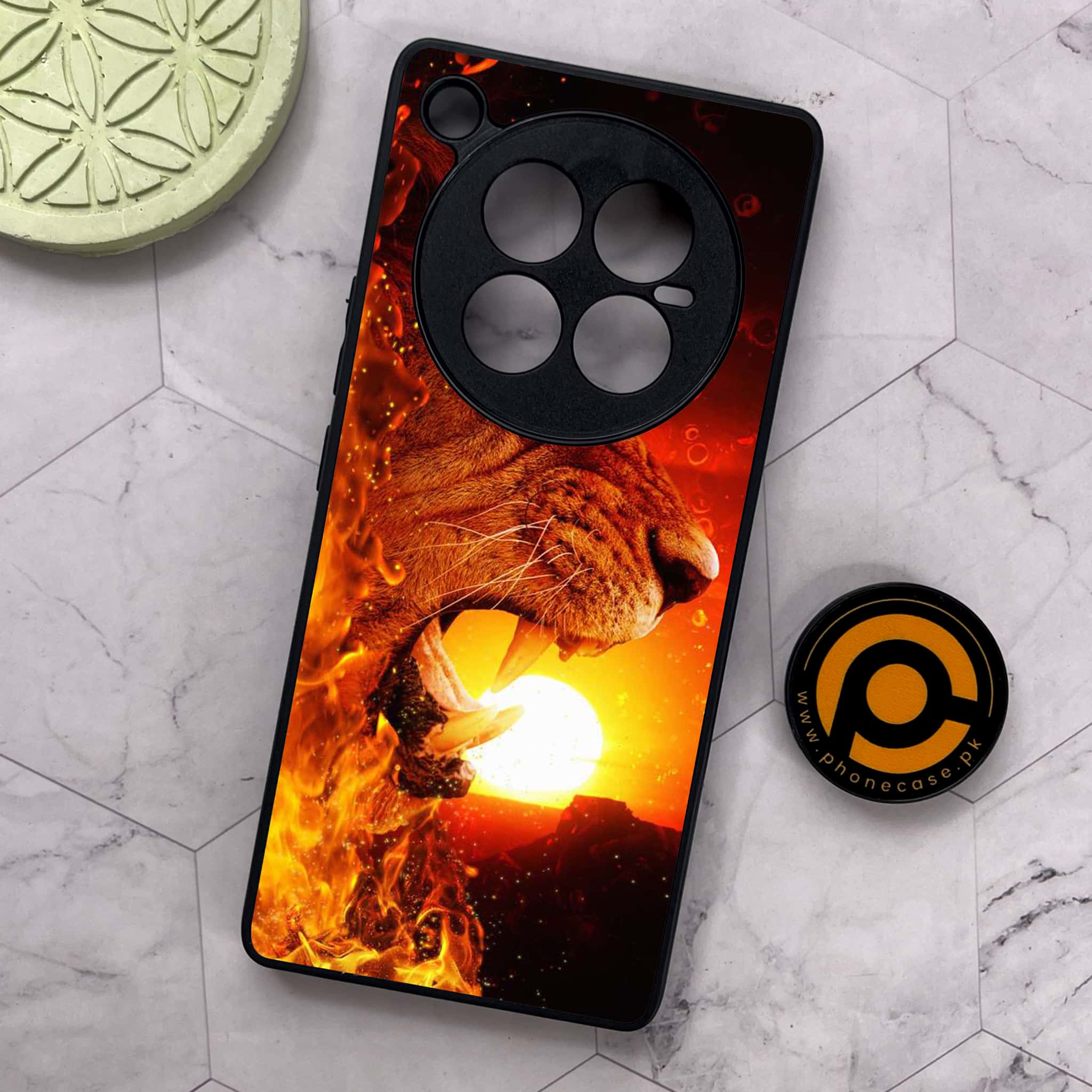 Infinix Zero 40 5G - Tiger Series - Premium Metal Printed soft Bumper shock Proof Case