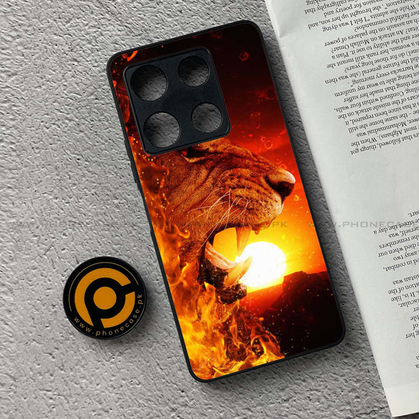 Infinix Note 30 Pro - Tiger Series - Premium Metal Printed soft Bumper shock Proof Case