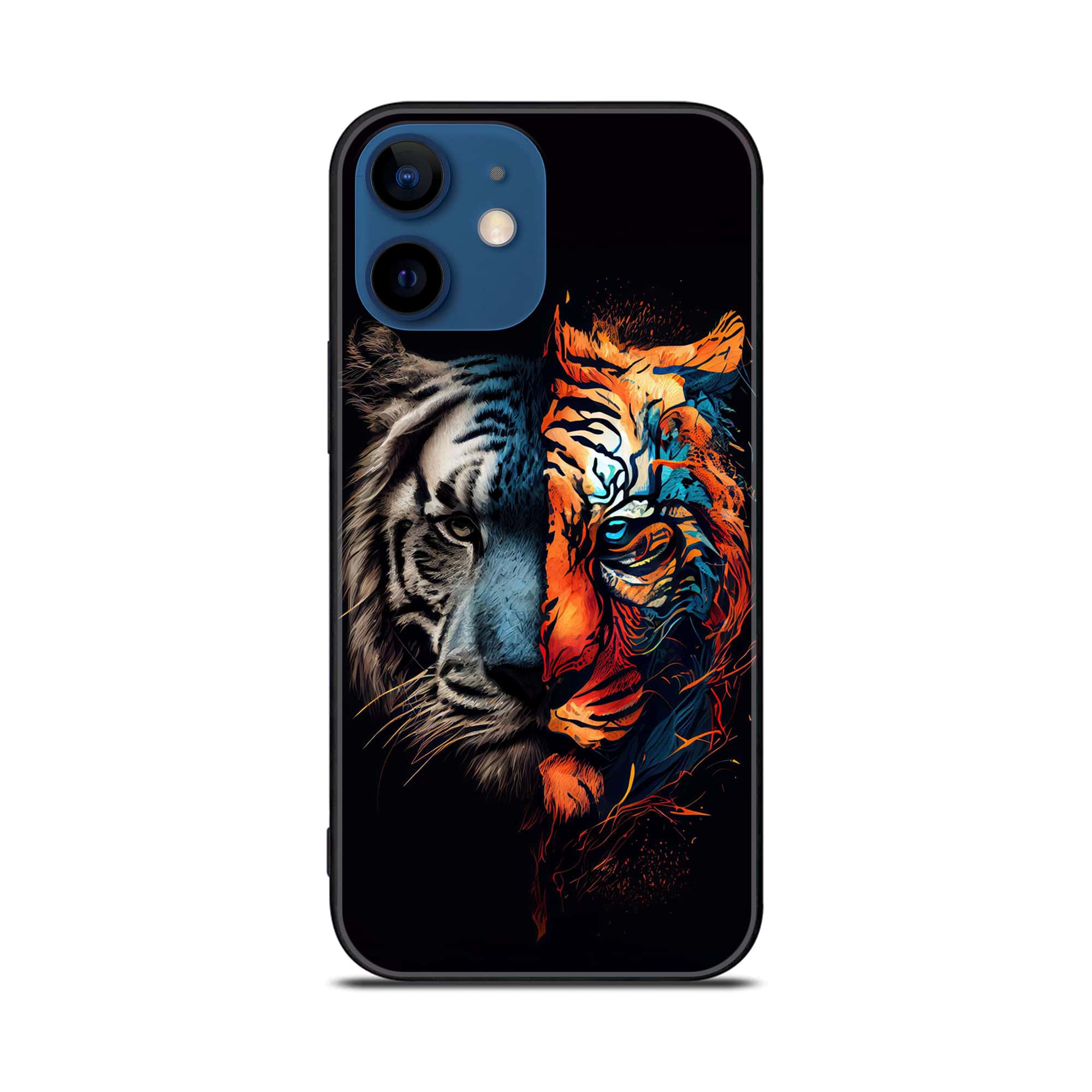 iPhone 11 Tiger Series 2.0 Premium Printed Glass soft Bumper shock Proof Case
