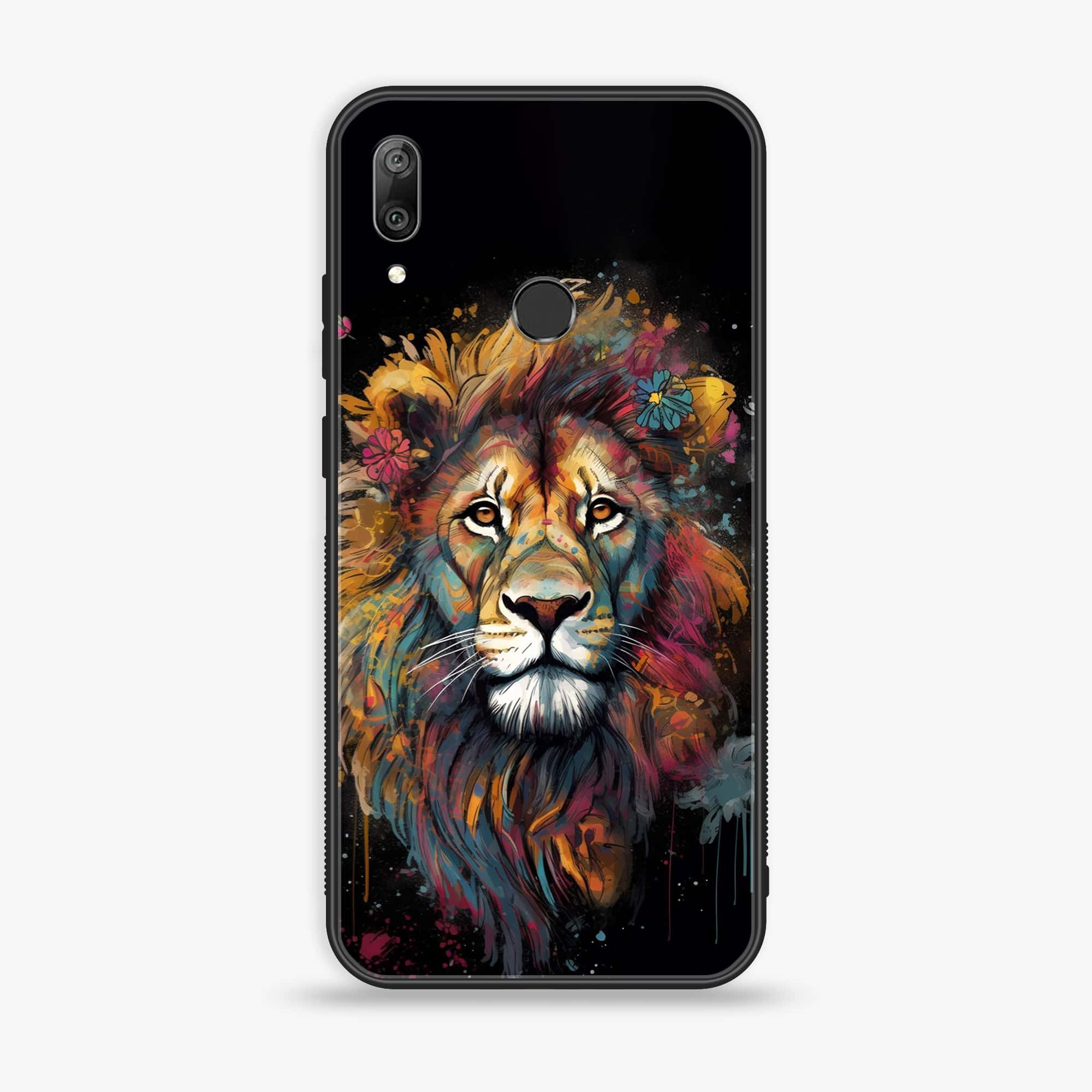 Huawei Y7 Prime (2019) - Tiger 2.0 Series - Premium Printed Glass soft Bumper shock Proof Case