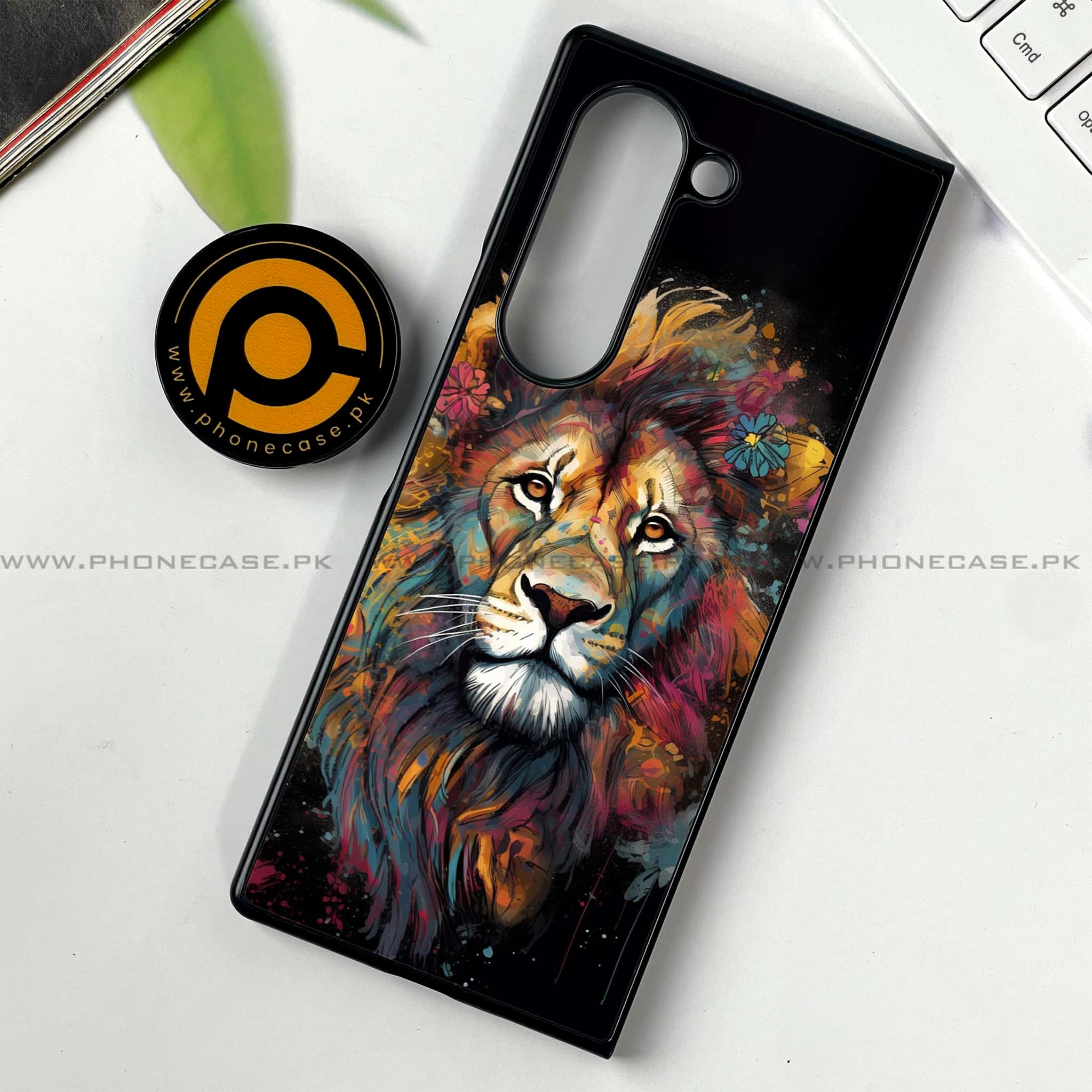 Samsung Galaxy Z Fold 6 - Tiger 2.0 Series - Premium Printed Metal soft Bumper shock Proof Case