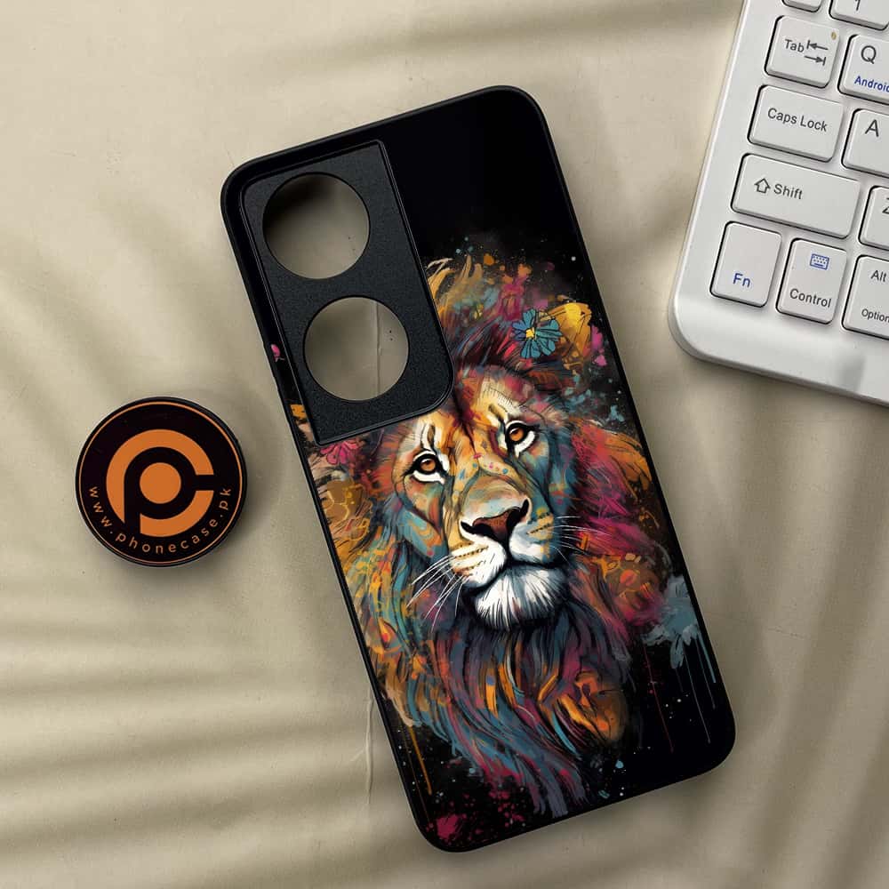 Honor X7b - Tiger 2.0 Series - Premium Metal  Printed soft Bumper shock Proof Case