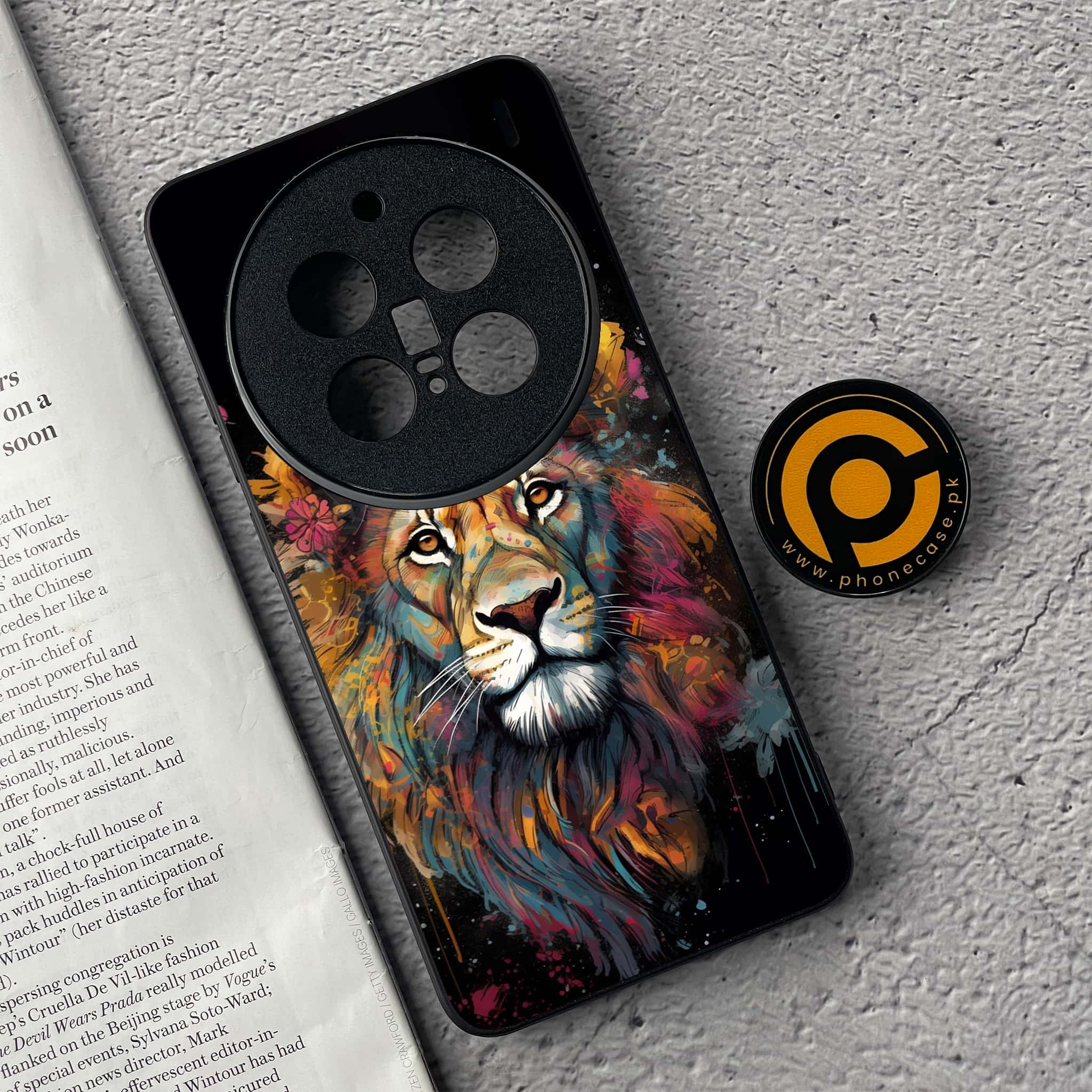 Vivo X200 Pro - Tiger 2.0 Series - Premium Metal  Printed soft Bumper shock Proof Case