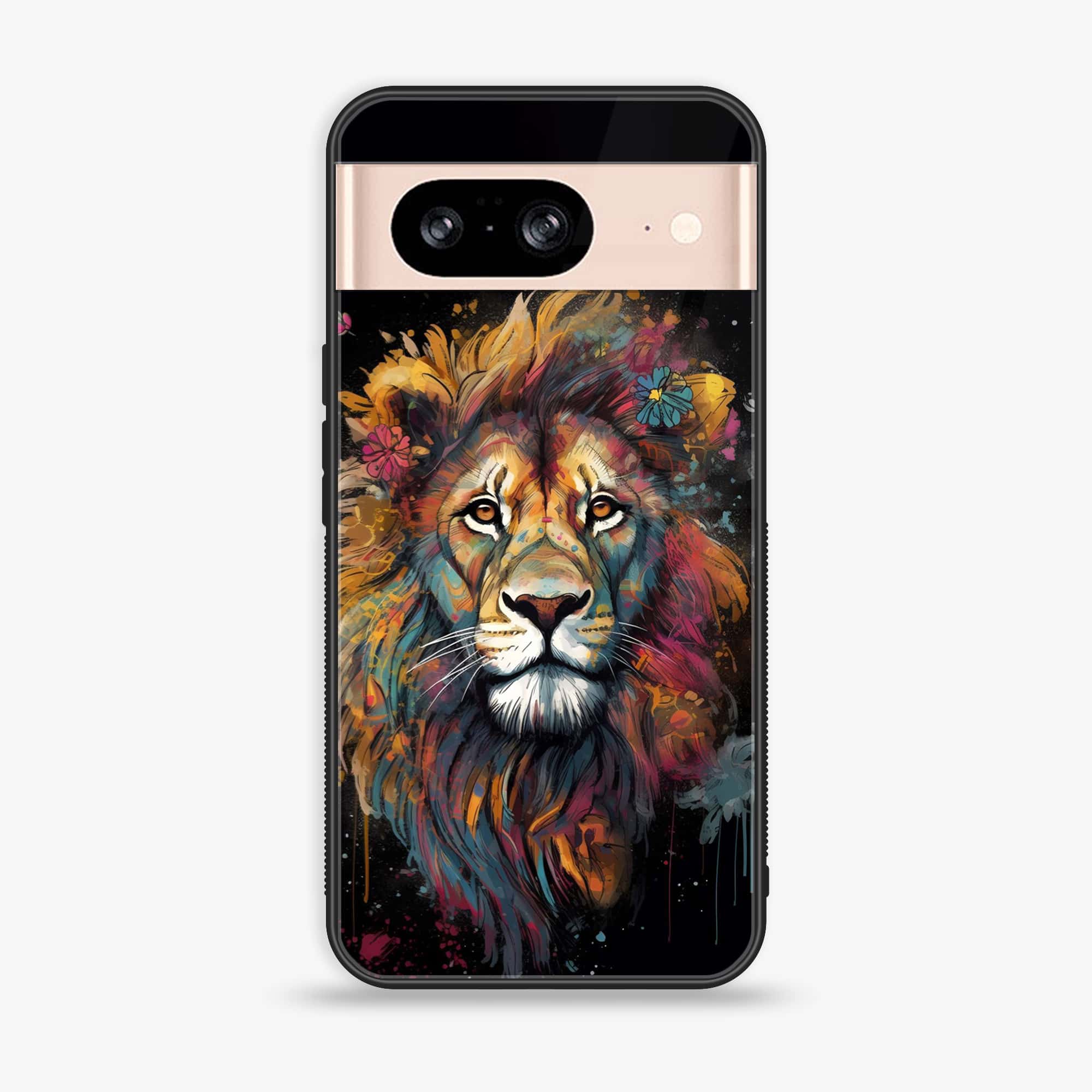 Google Pixel 8 - Tiger 2.0 Series - Premium Metal Printed soft Bumper Shock Proof Case