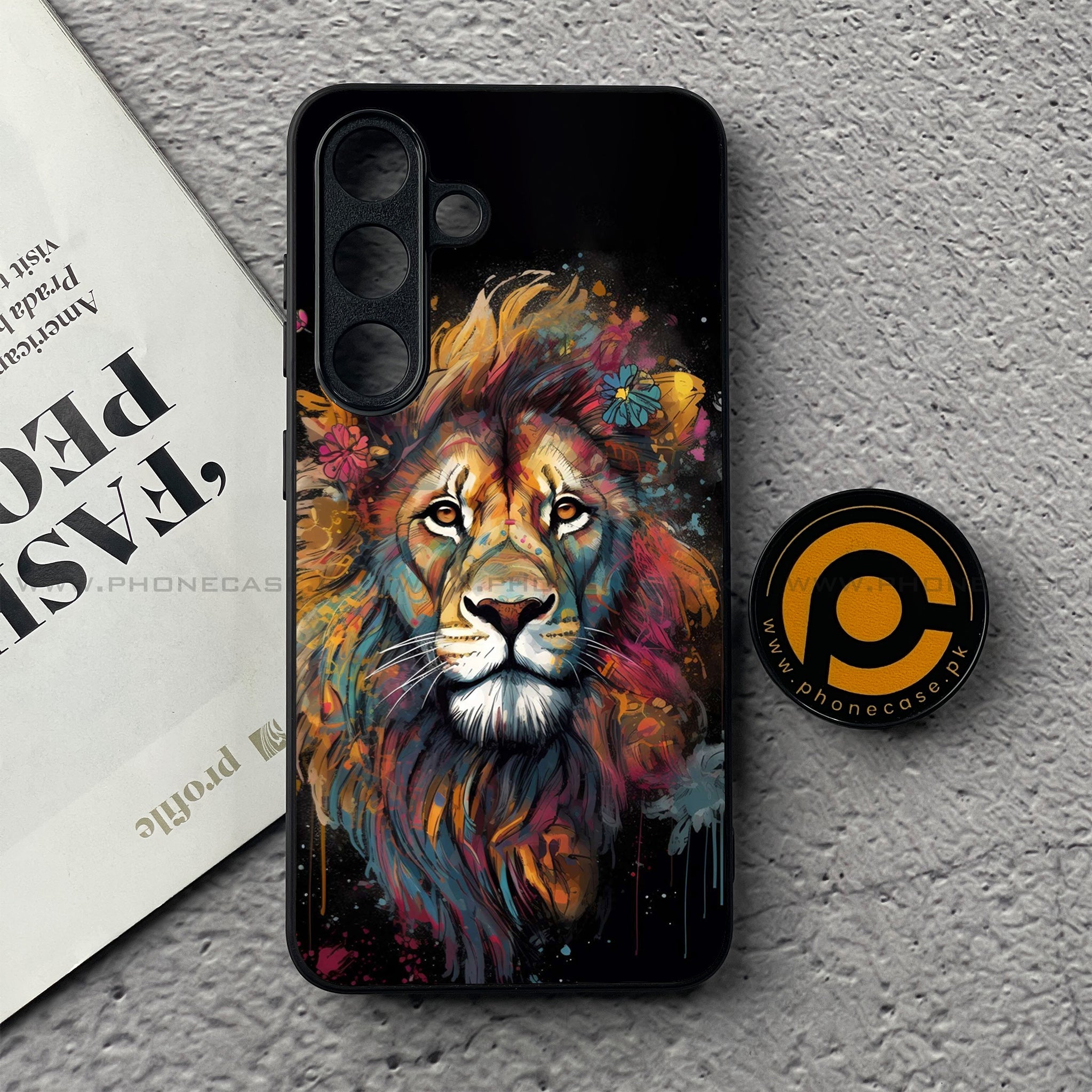Samsung Galaxy S25 FE - Tiger 2.0 Series - Premium Metal Printed soft Bumper shock Proof Case