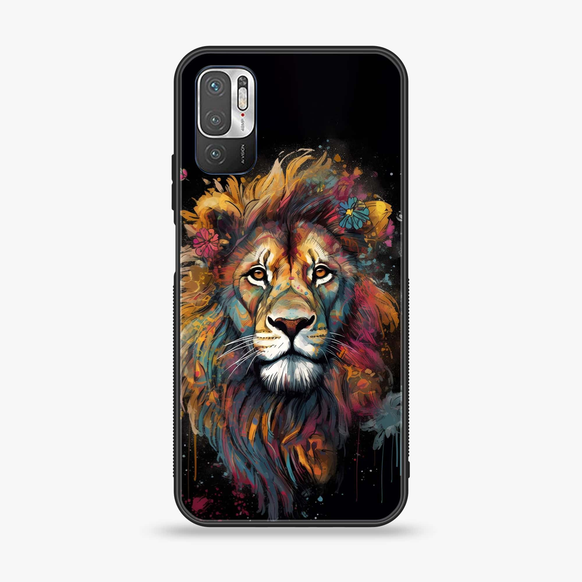 Xiaomi Redmi Note 10 5G - Tiger 2.0 Series - Premium Printed Glass soft Bumper shock Proof Case