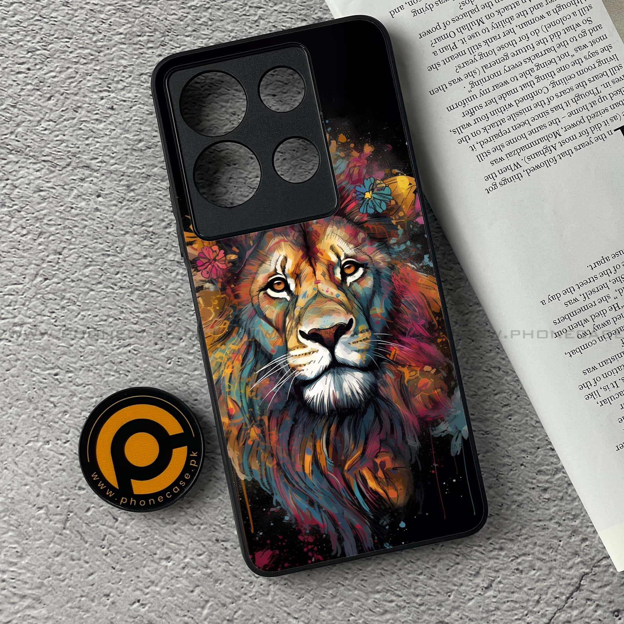 Infinix Note 30 - Tiger 2.0 Series - Premium Printed Glass soft Bumper shock Proof Case