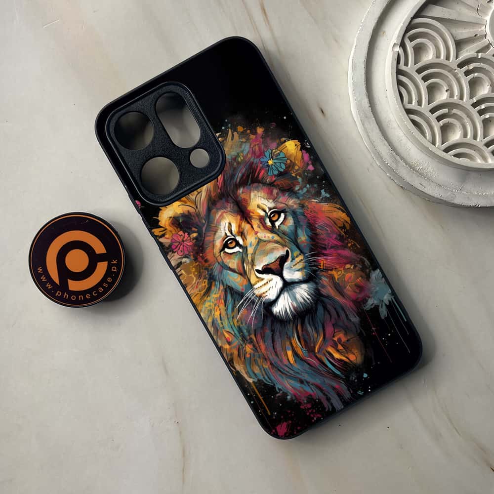 Oppo Reno 14 5G - Tiger 2.0 Series - Premium Metal Printed soft Bumper shock Proof Case