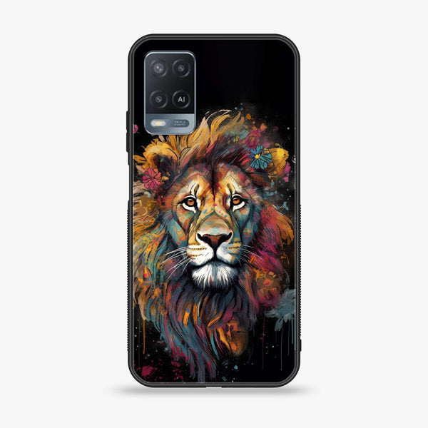 Oppo A54 - Tiger 2.0 Design 10 - Premium Printed Glass soft Bumper shock Proof Case CS-17826