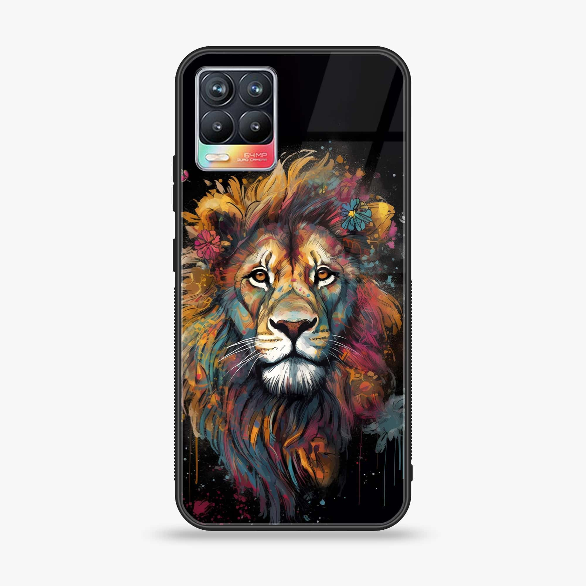 Realme 8 Pro - Tiger 2.0 Series - Premium Printed Glass soft Bumper shock Proof Case