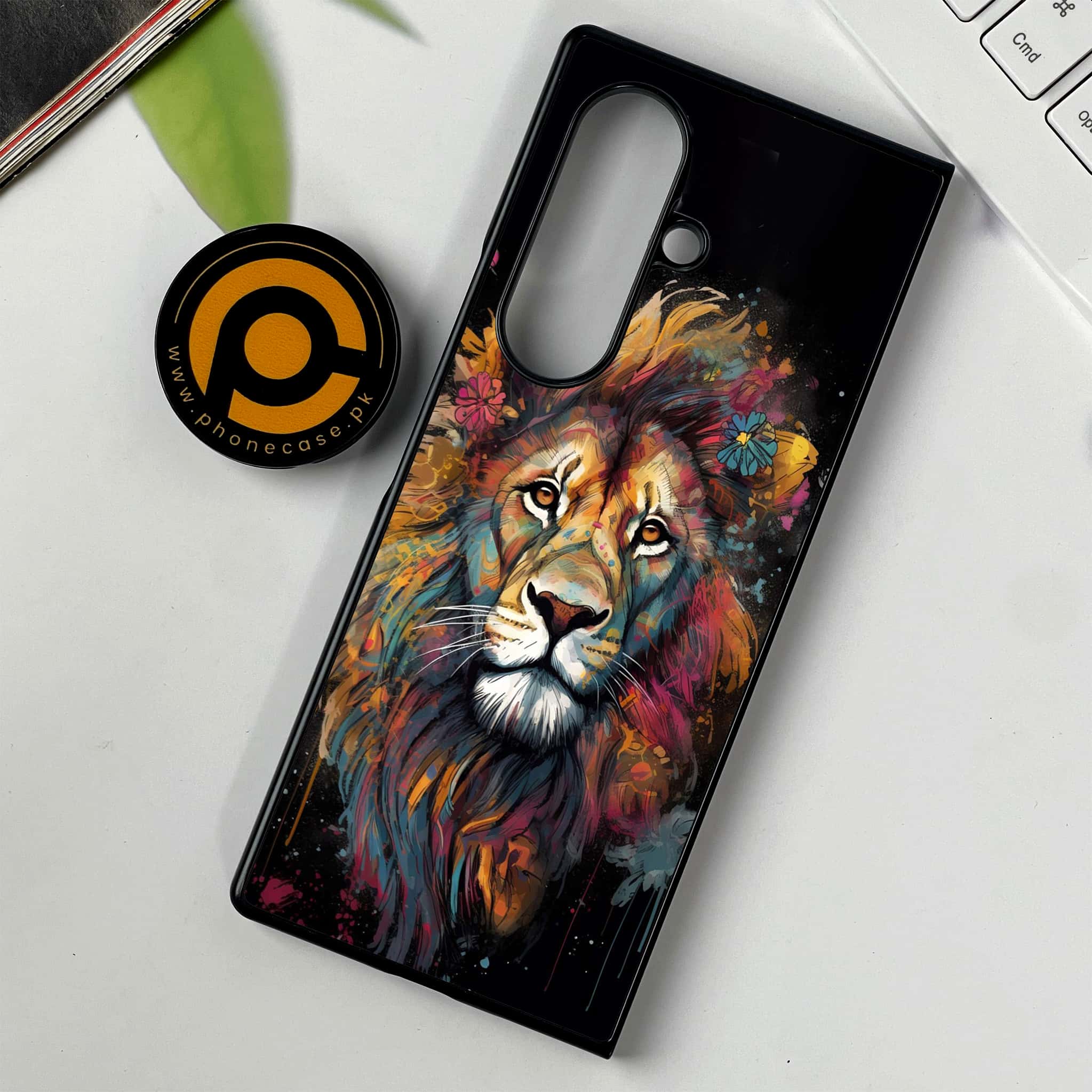 Samsung Galaxy Z Fold 7 - Tiger 2.0 Series - Premium Metal Printed soft Bumper shock Proof Case