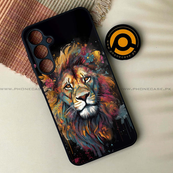 Galaxy A35 5G - Tiger 2.0 Design 10- Premium Printed Glass soft Bumper shock Proof Case CS-27730