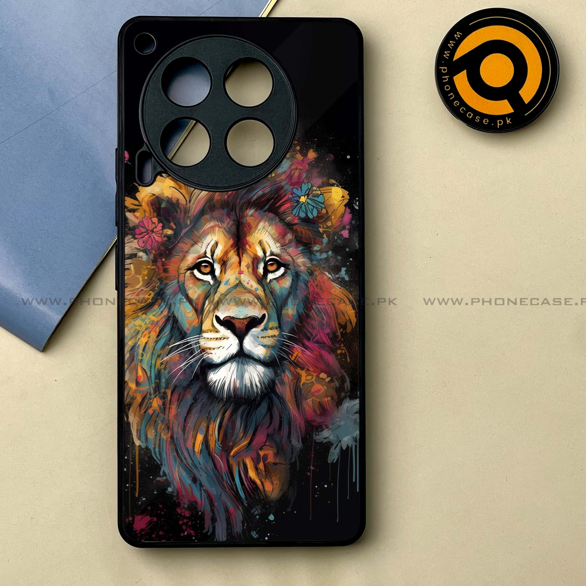 Tecno Camon 30 - Tiger 2.0 Series -  Premium Printed Metal soft Bumper shock Proof Case