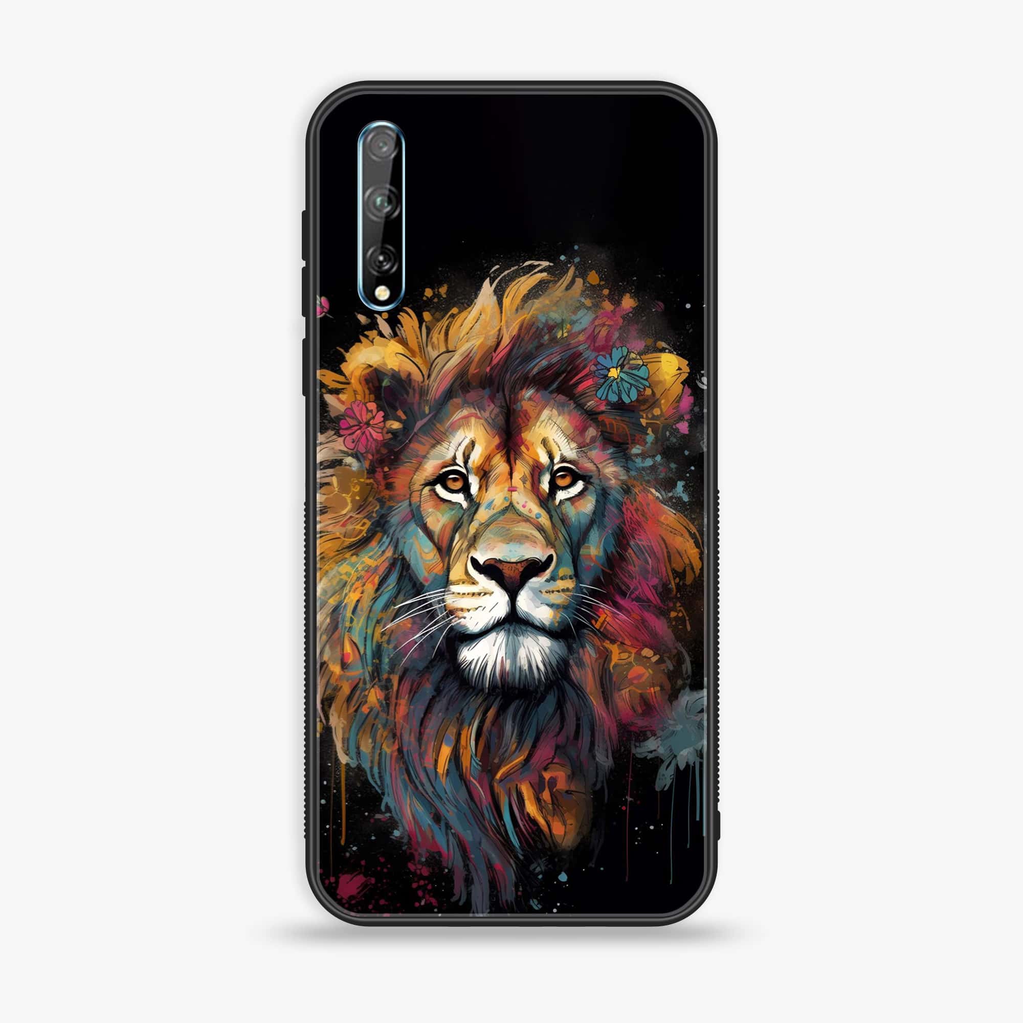 Huawei Y8p -  Tiger 2.0 Series - Premium Printed Glass soft Bumper shock Proof Case