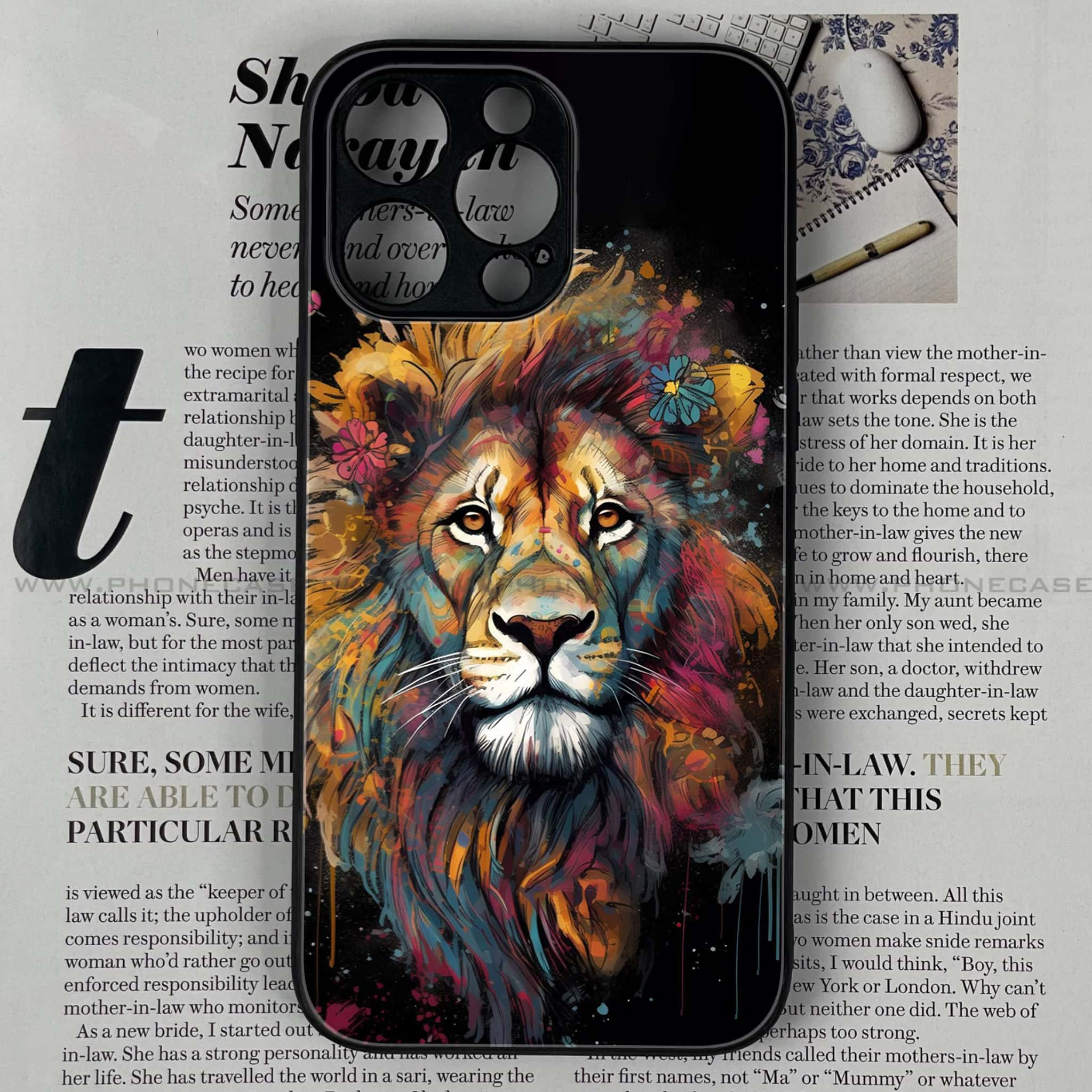 iPhone 12 Pro Max - Tiger Series 2.0 - Premium Printed Glass soft Bumper shock Proof Case