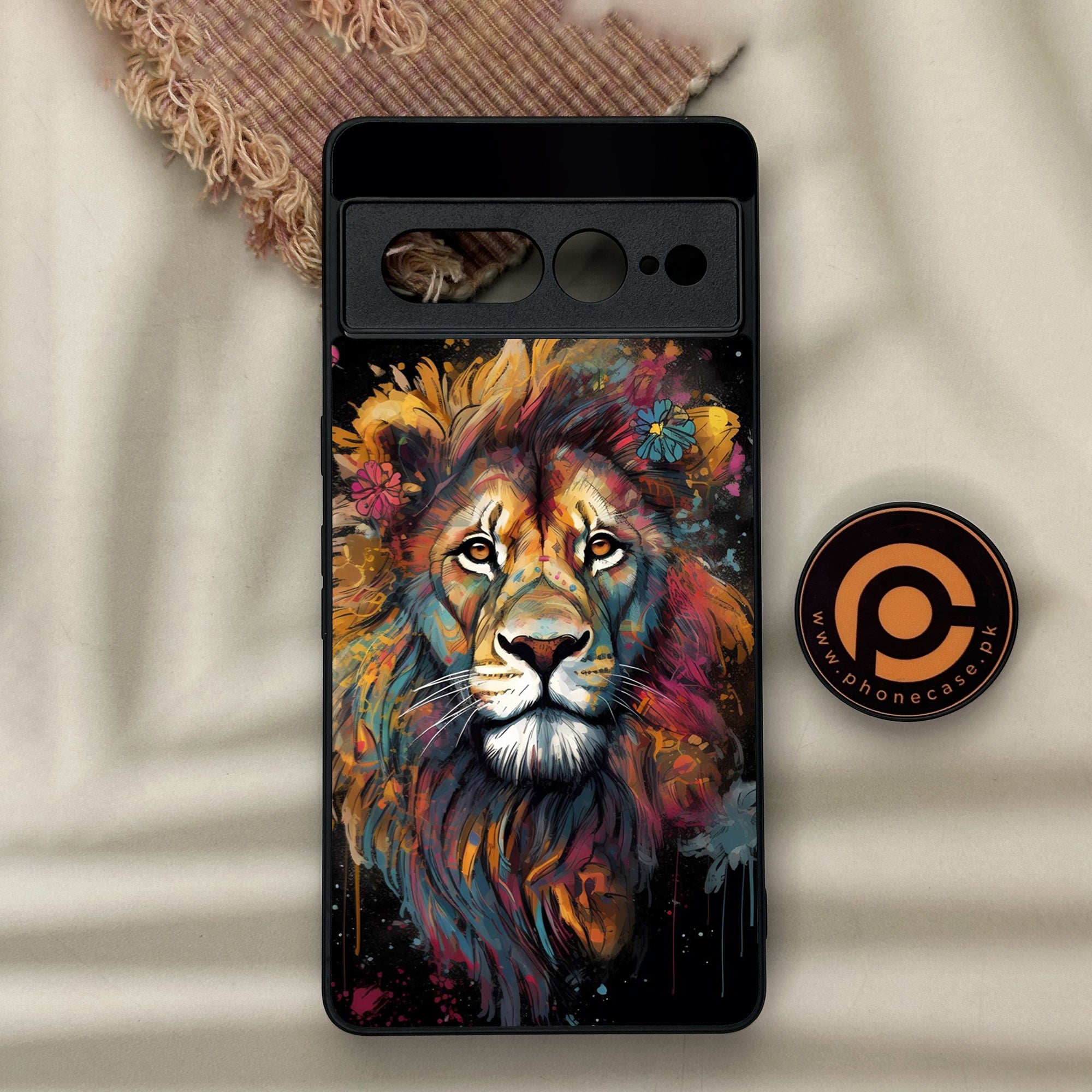Google Pixel 7 Pro - Tiger Series 2.0 - Premium Metal Printed soft Bumper Shock Proof Case