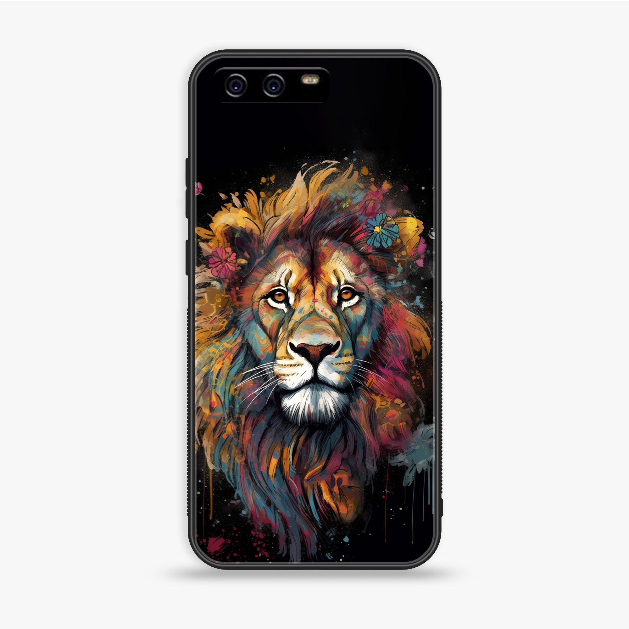 Huawei P10 Plus - Tiger 2.0 Series - Premium Printed Glass Soft Bumper Shock Proof Case