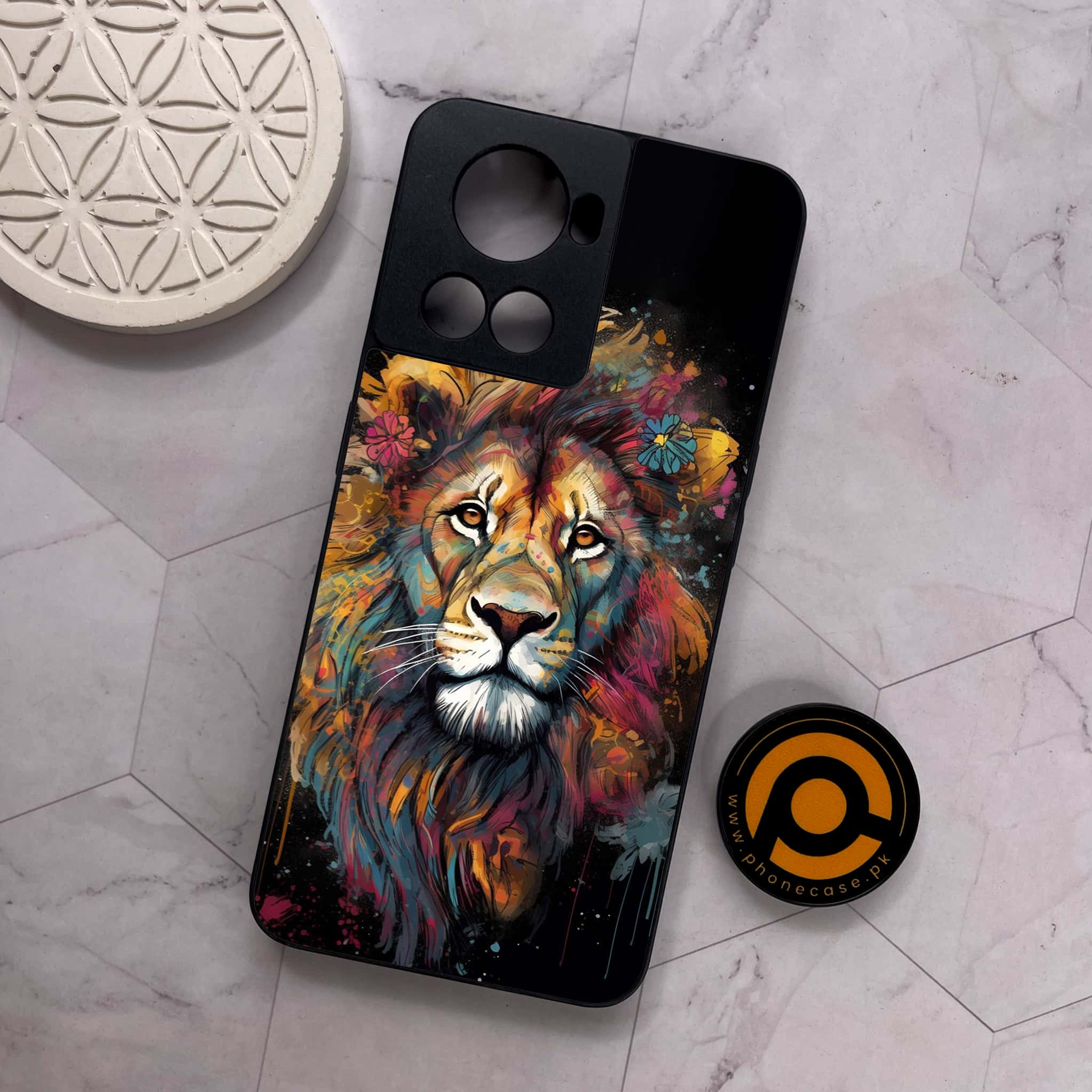 OnePlus 10R -  Tiger 2.0 Series - Premium Metal Printed soft Bumper shock Proof Case