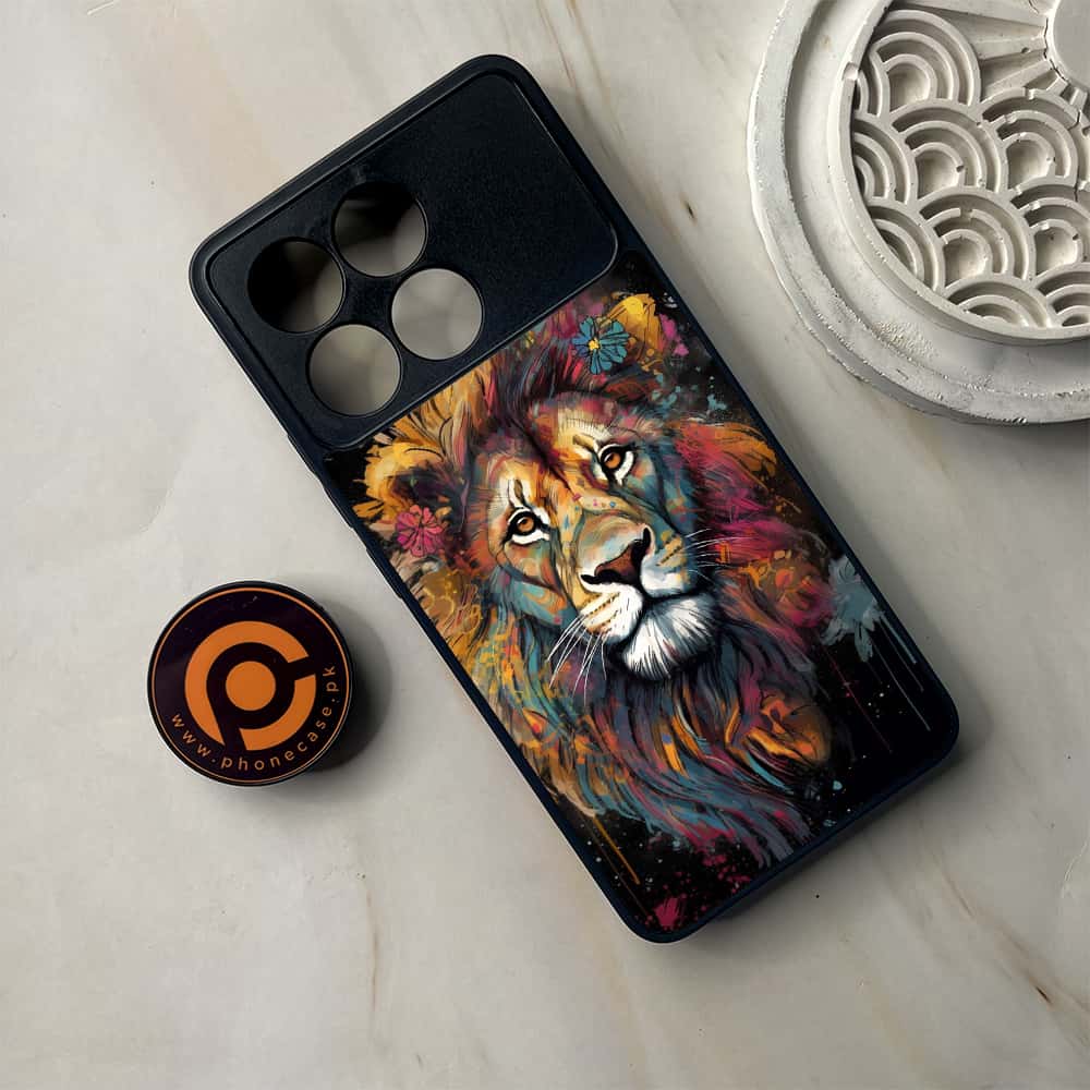 Xiaomi Poco F6 Pro - Tiger 2.0 Series - Premium Metal Printed soft Bumper shock Proof Case