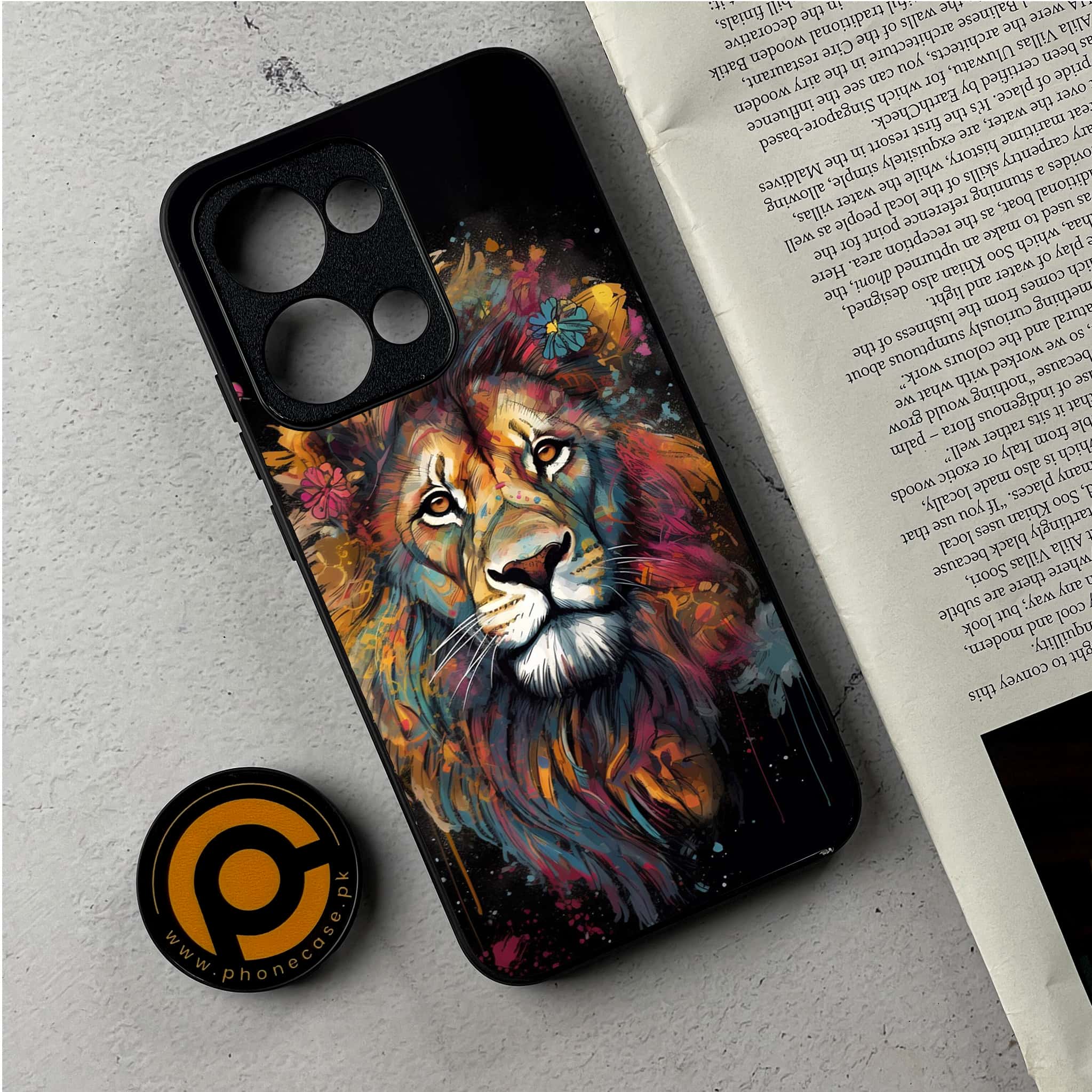 Oppo Reno 13 - Tiger 2.0 Series - Premium Metal Printed Soft Bumper Shockproof Case