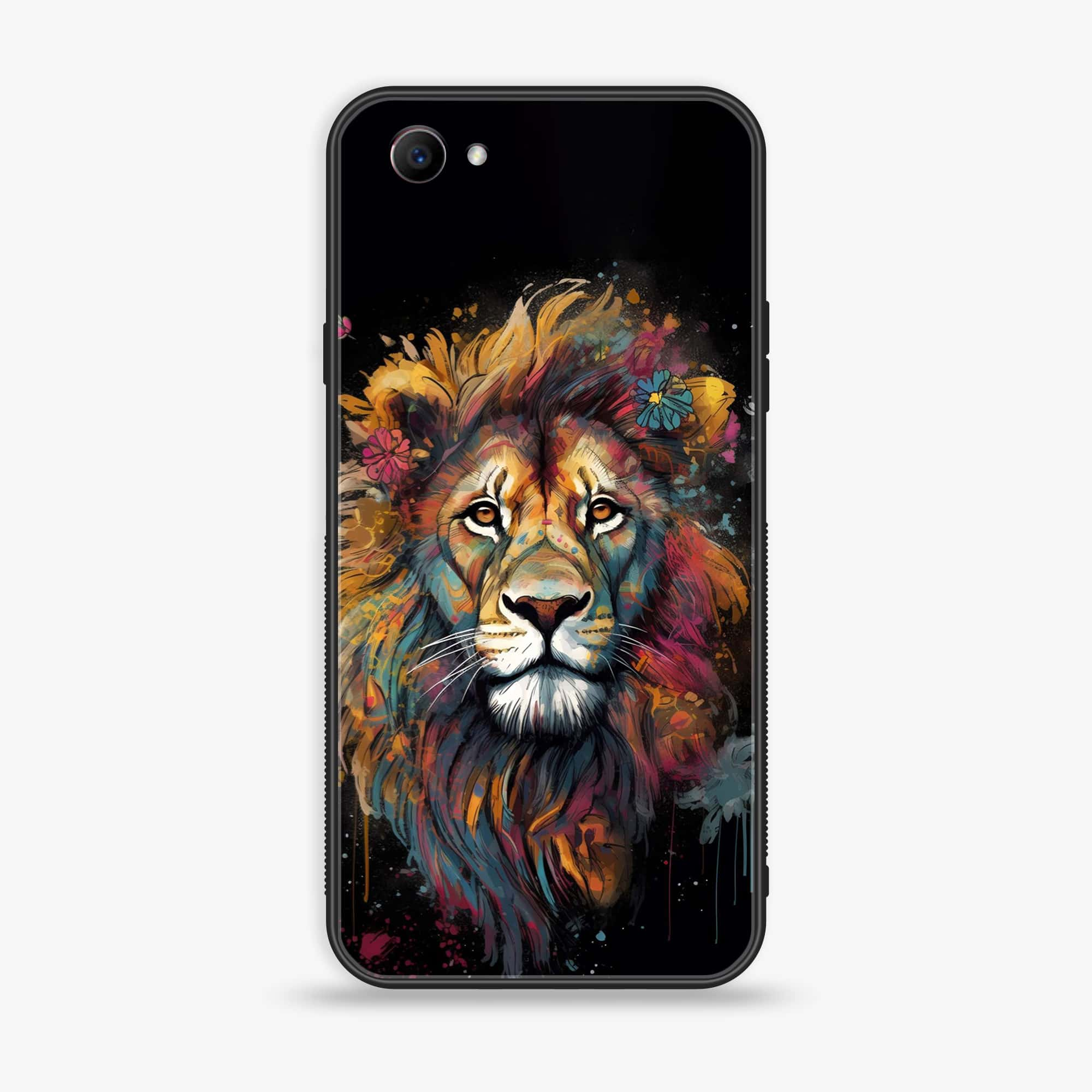 Oppo F7 Youth - Tiger 2.0 Series - Premium Printed Glass soft Bumper shock Proof Case