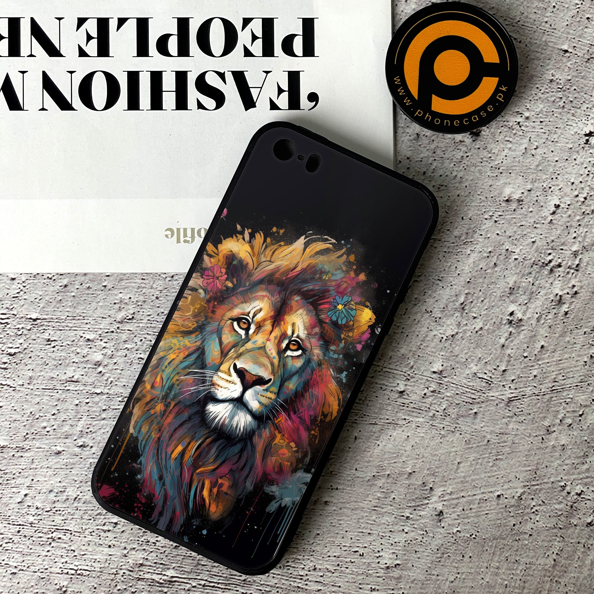 iPhone 5/5c/5s - Tiger 2.0 Series - Premium Printed Glass soft Bumper shock Proof Case