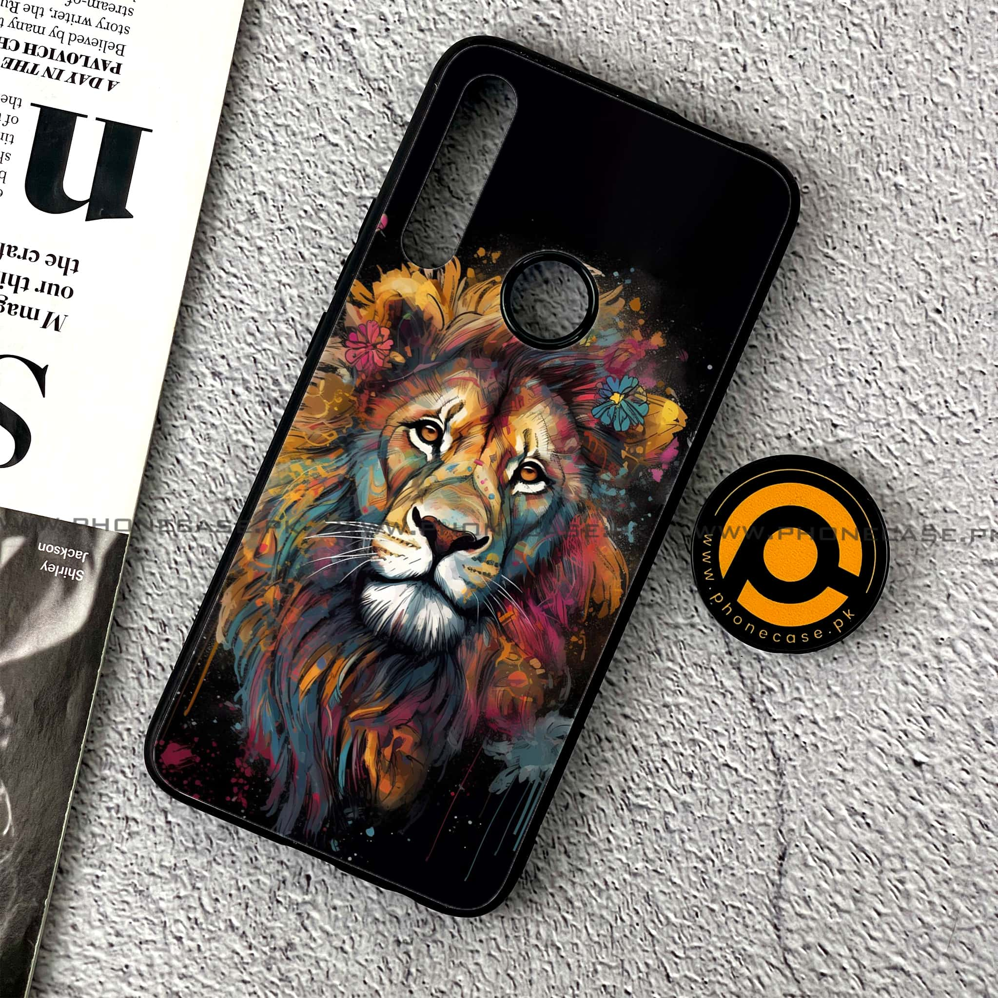 Huawei Y9 Prime (2019) - Tiger 2.0 Series - Premium Printed Glass soft Bumper shock Proof Case