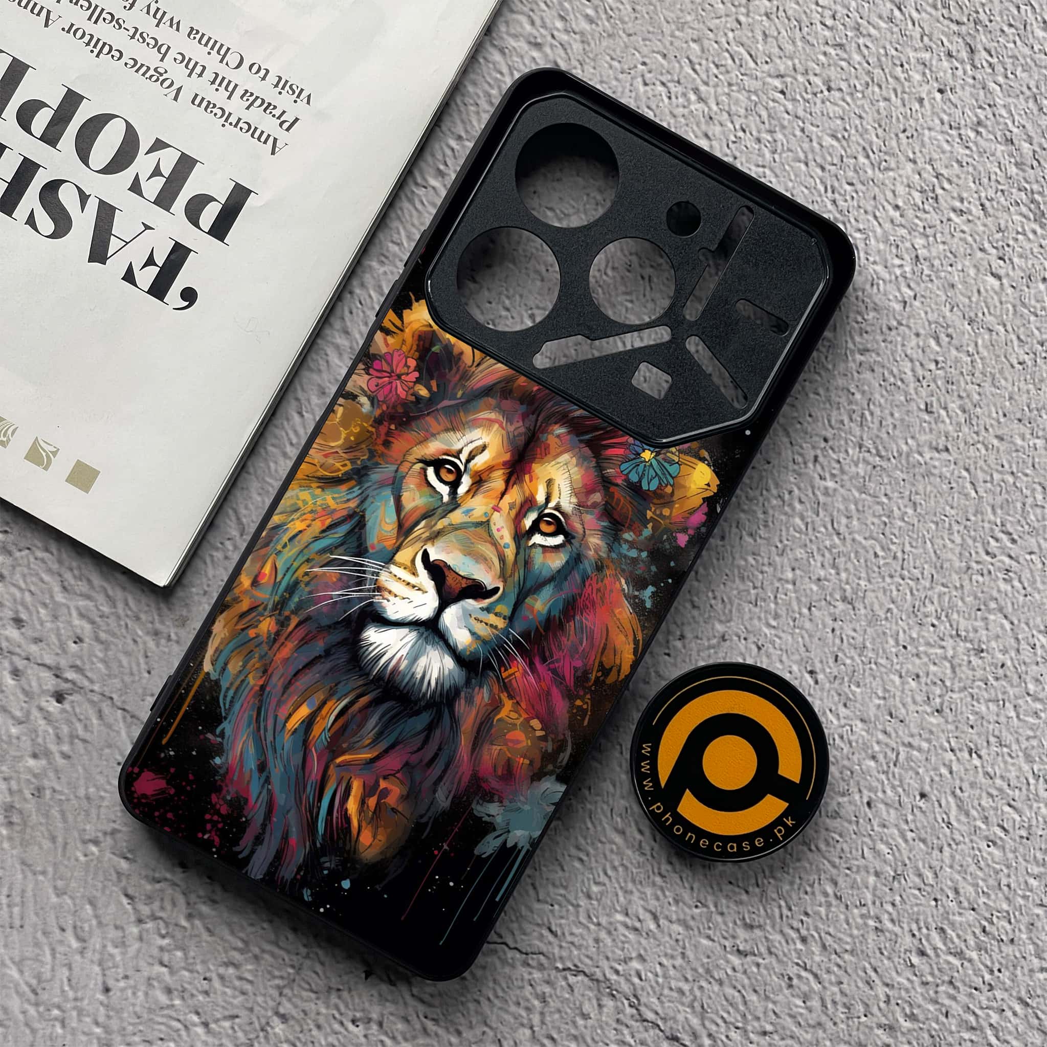 Tecno Pova 6 Neo - Tiger 2.0 Series - Premium Metal  Printed soft Bumper shock Proof Case
