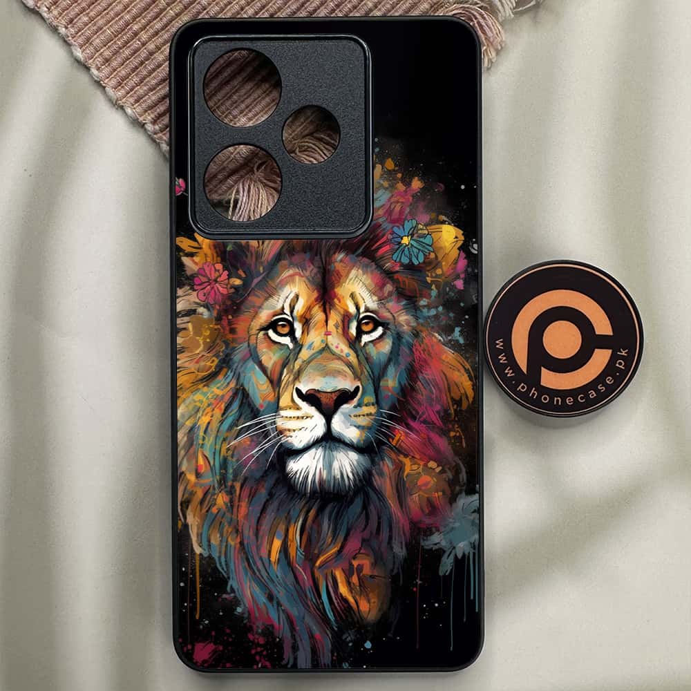 Realme GT 7 - Tiger 2.0 Series - Premium Metal Printed soft Bumper shock Proof Case