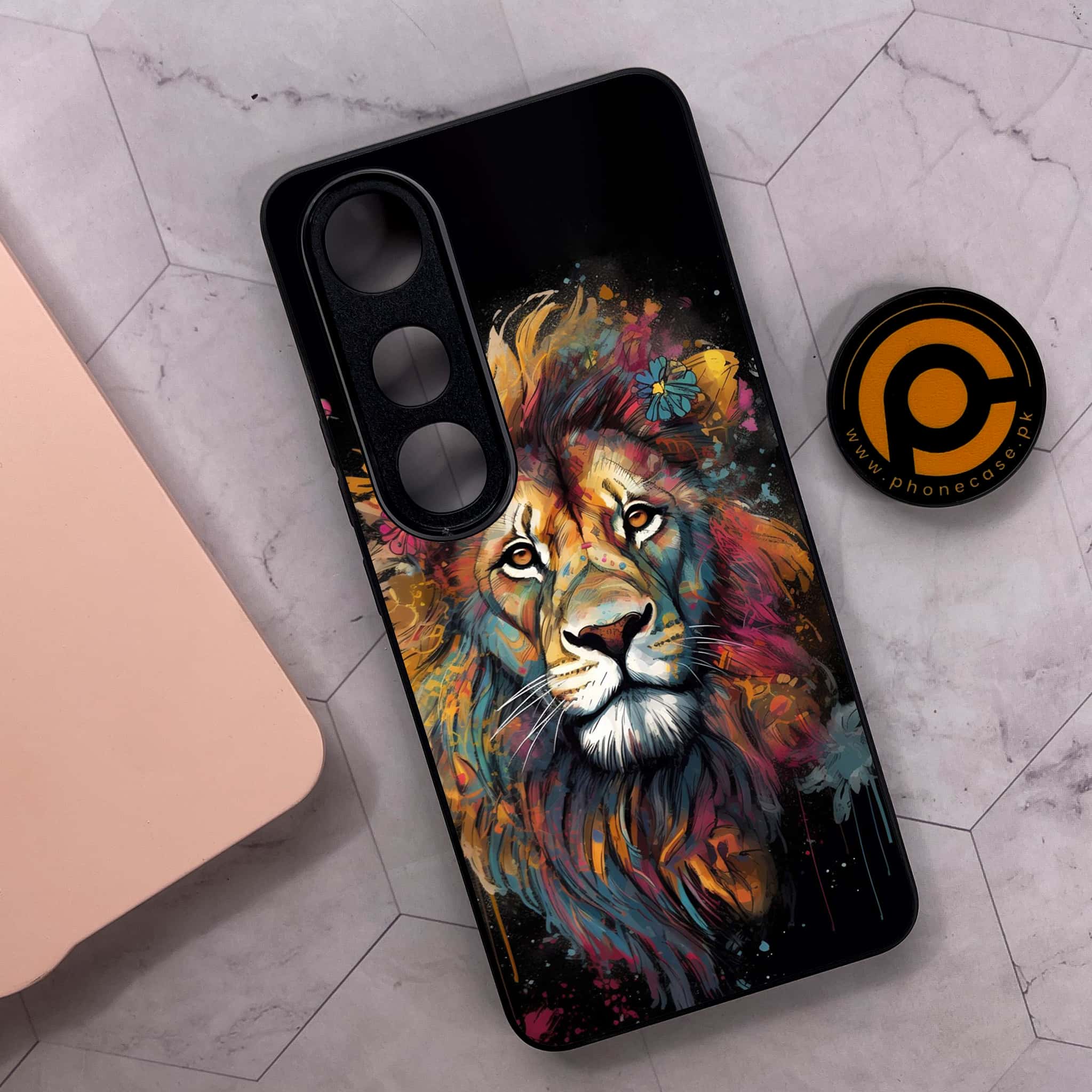 Vivo V50 Lite - Tiger 2.0 Series - Premium Metal Printed soft Bumper shock Proof Case