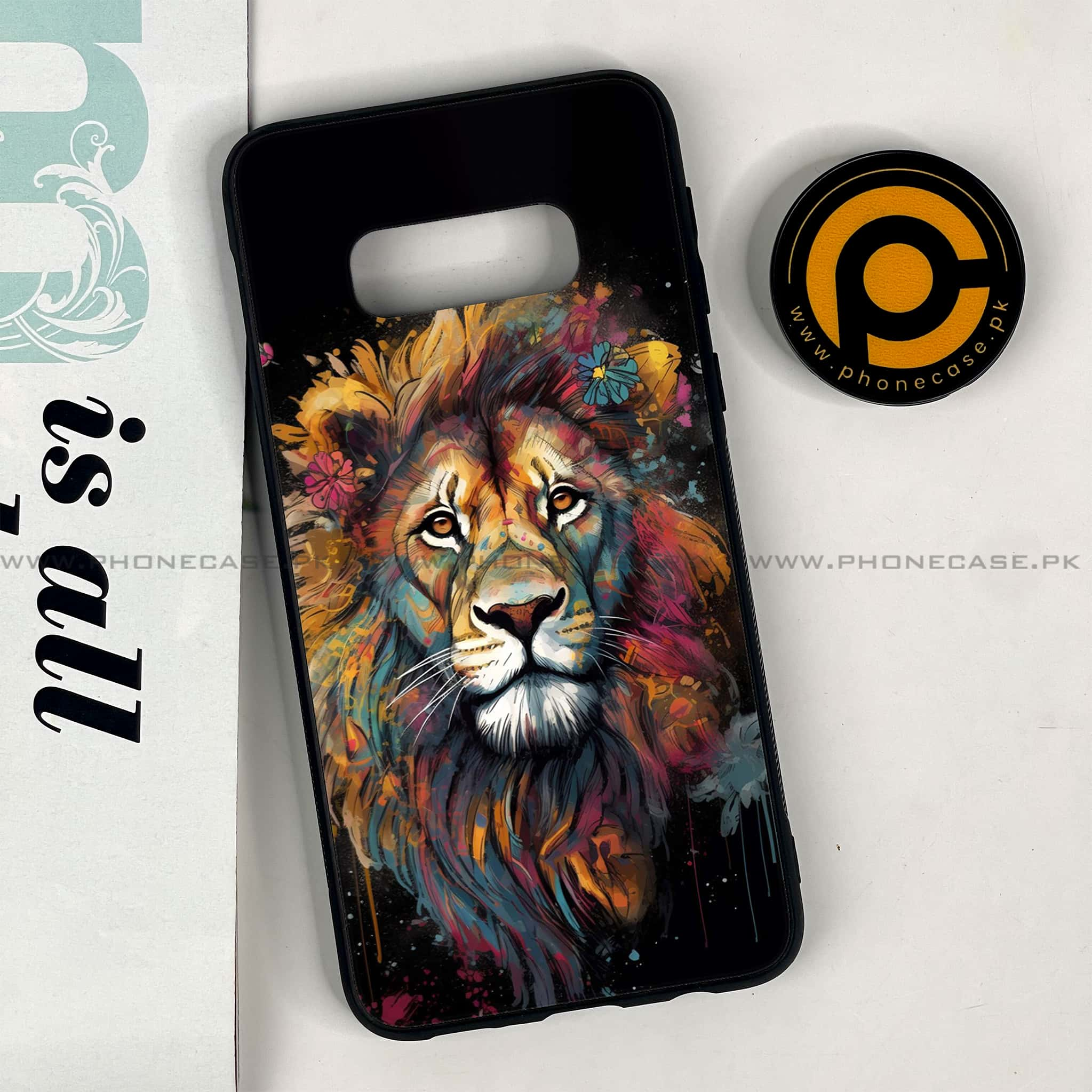 Galaxy S10e - Tiger 2.0 Series - Premium Printed Glass soft Bumper shock Proof Case