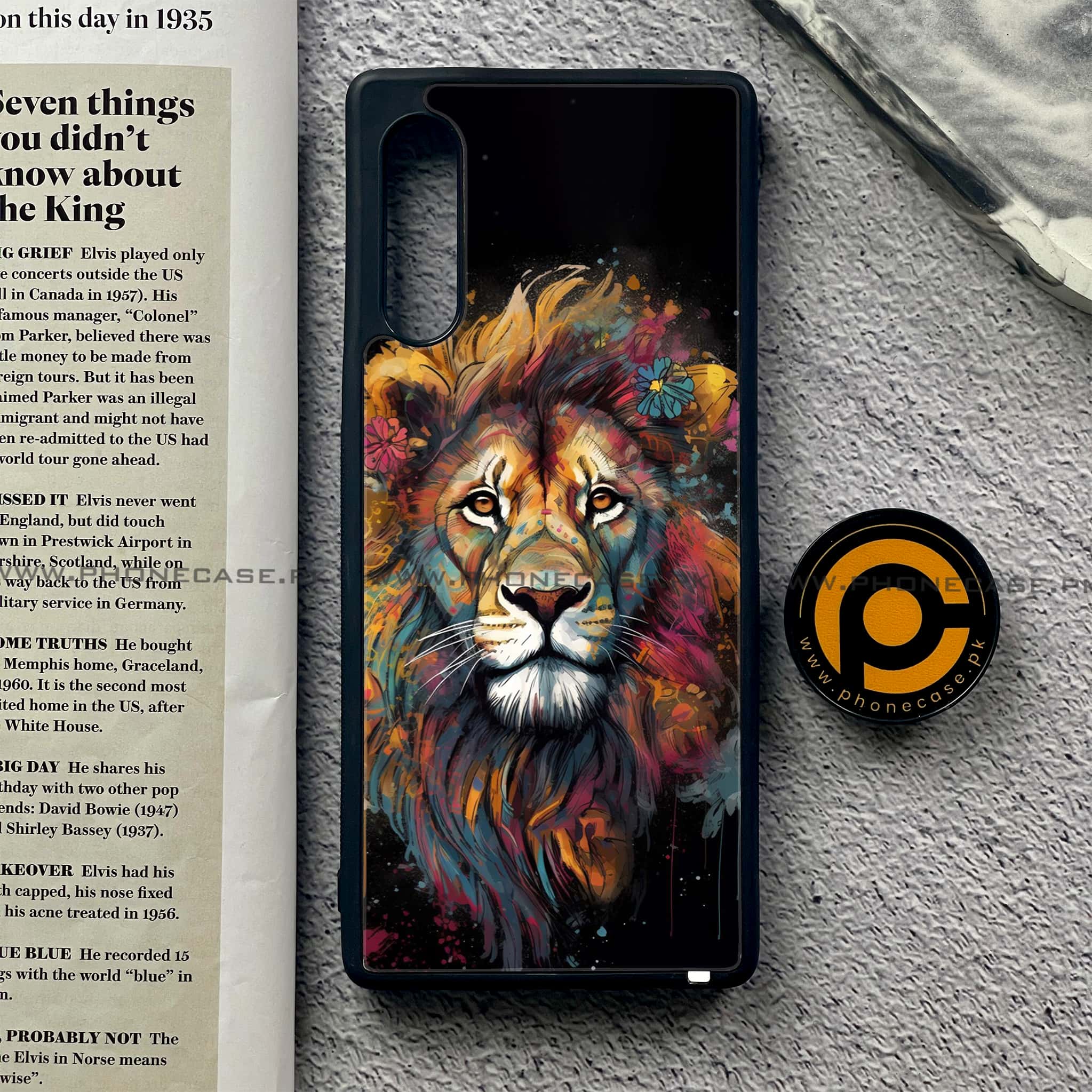 LG G9 - Tiger 2.0 Series - Premium Metal Printed soft Bumper shock Proof Case