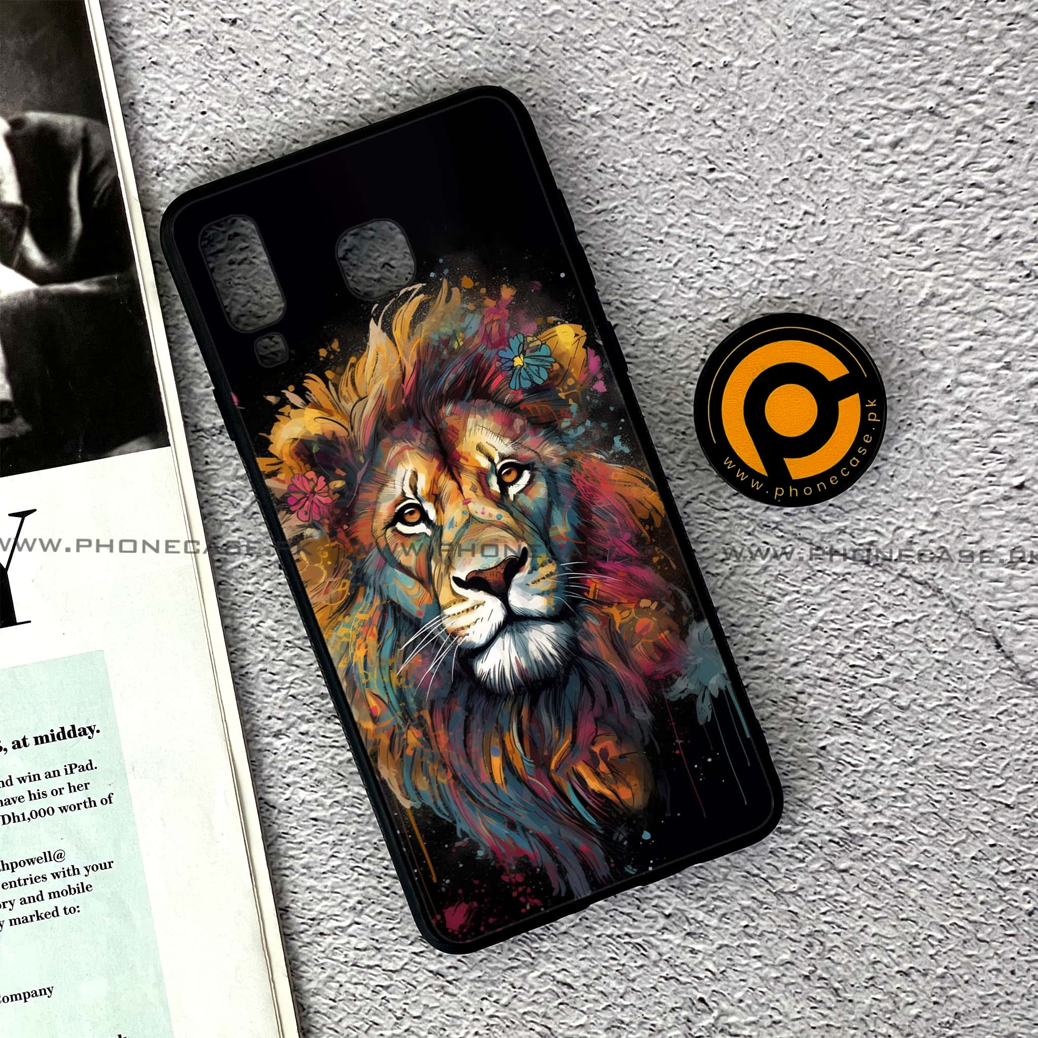 Samsung Galaxy A8 Star(A9 Star) - Tiger 2.0 Series - Premium Printed Glass soft Bumper shock Proof Case