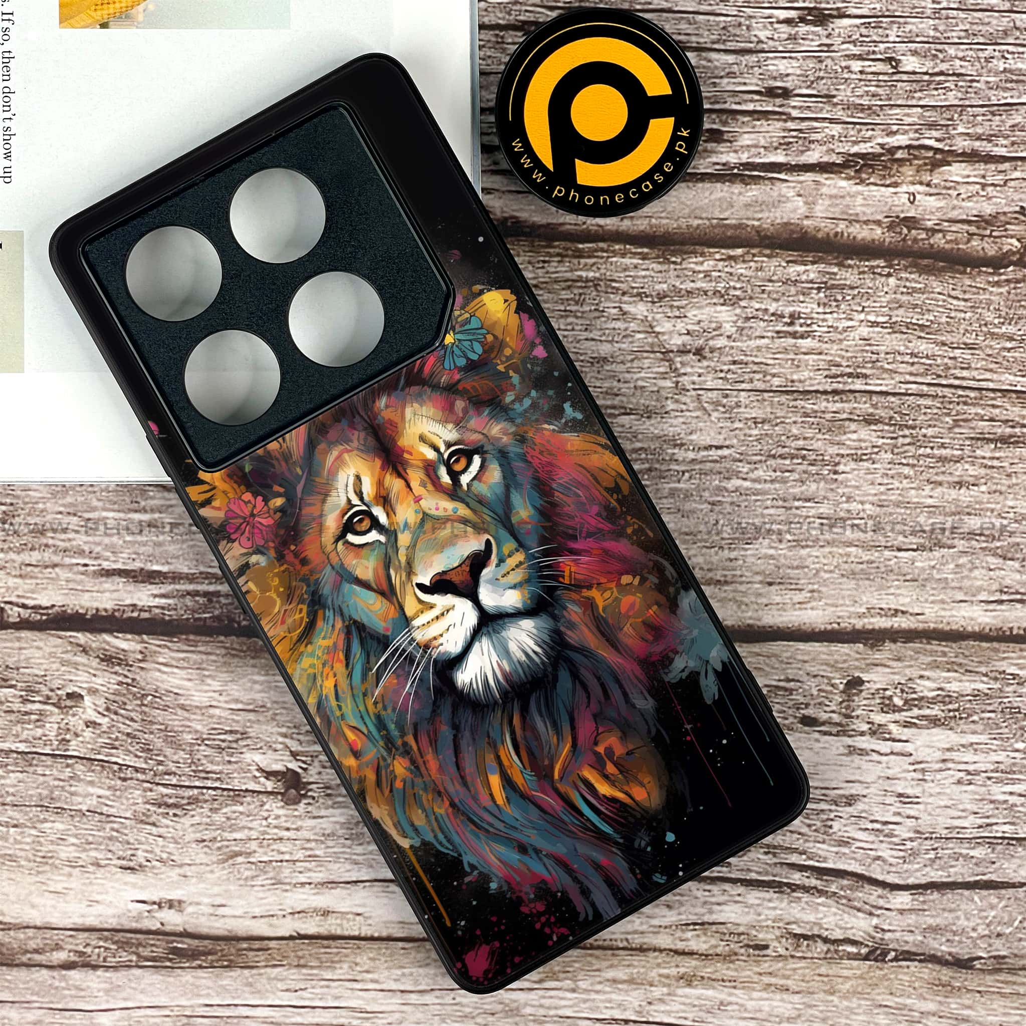 Infinix GT 20 Pro - Tiger 2.0 Series - Premium Printed Glass soft Bumper shock Proof Case