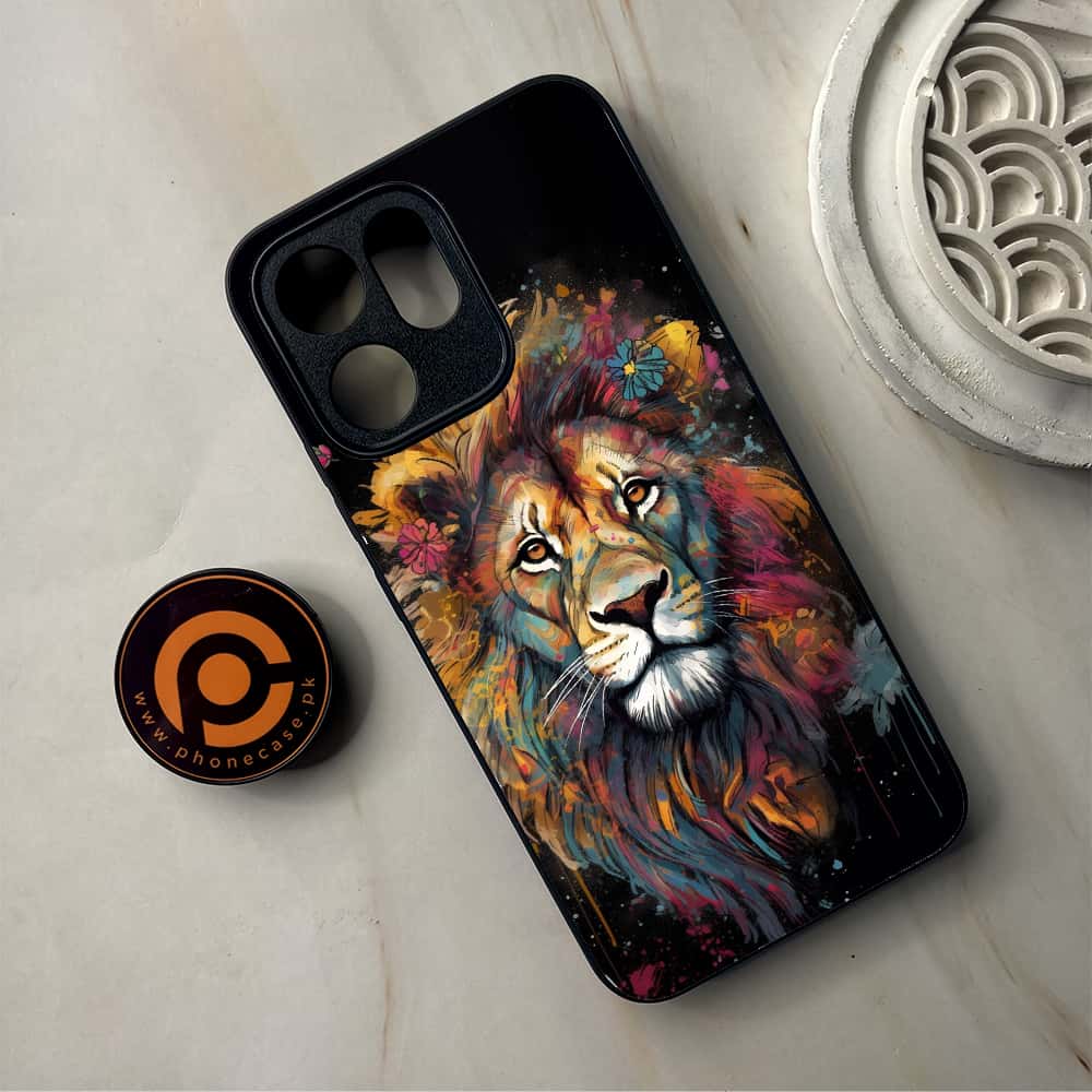 Oppo Reno 14F - Tiger 2.0 Series - Premium Metal Printed Soft Bumper Shockproof Case