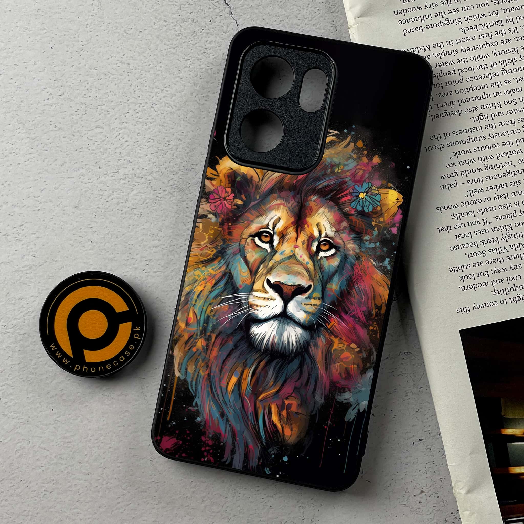 Oppo Reno 13F - Tiger 2.0 Series - Premium Metal Printed Soft Bumper Shockproof Case