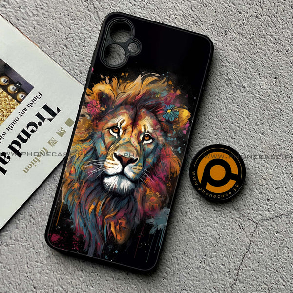 Samsung Galaxy A05 - Tiger 2.0 Design 10  - Premium Printed Glass soft Bumper shock Proof Case  CS-27527