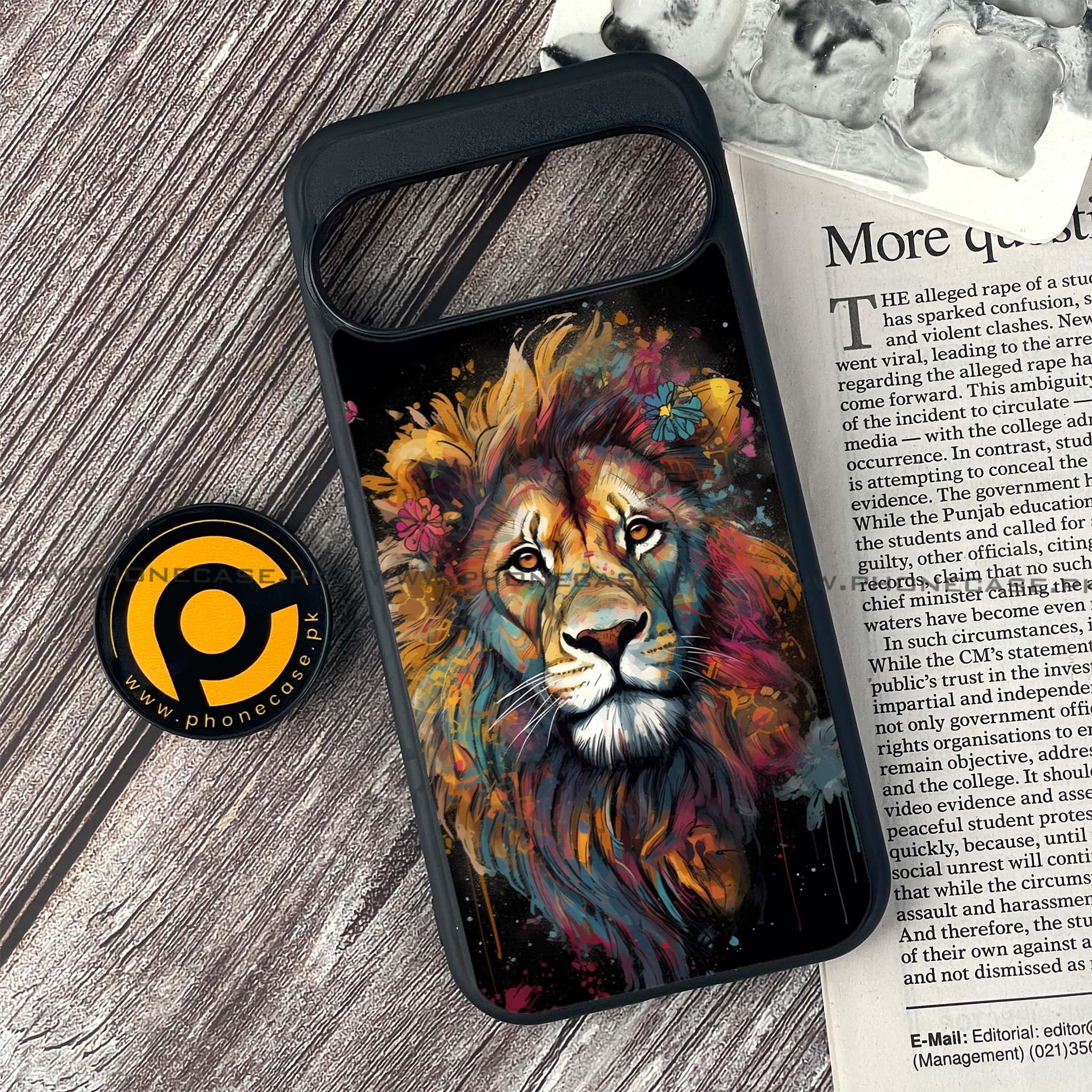 Google Pixel 9 - Tiger 2.0 Series - Premium Printed Glass soft Bumper shock Proof Case